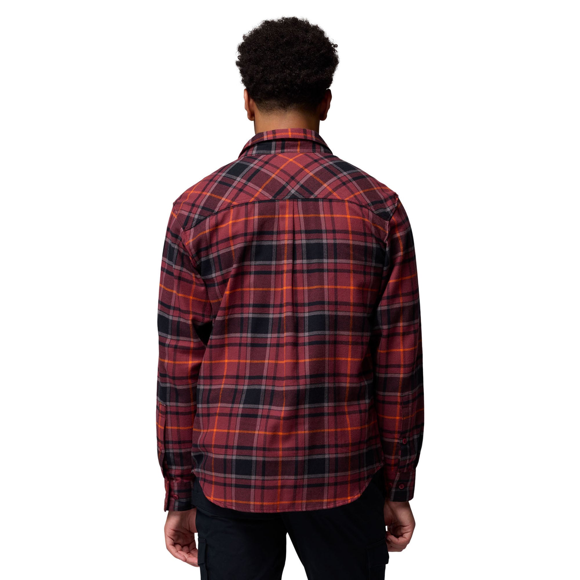 Chemise boutonnée à manches longues en flanelle Omni-Wick pour homme