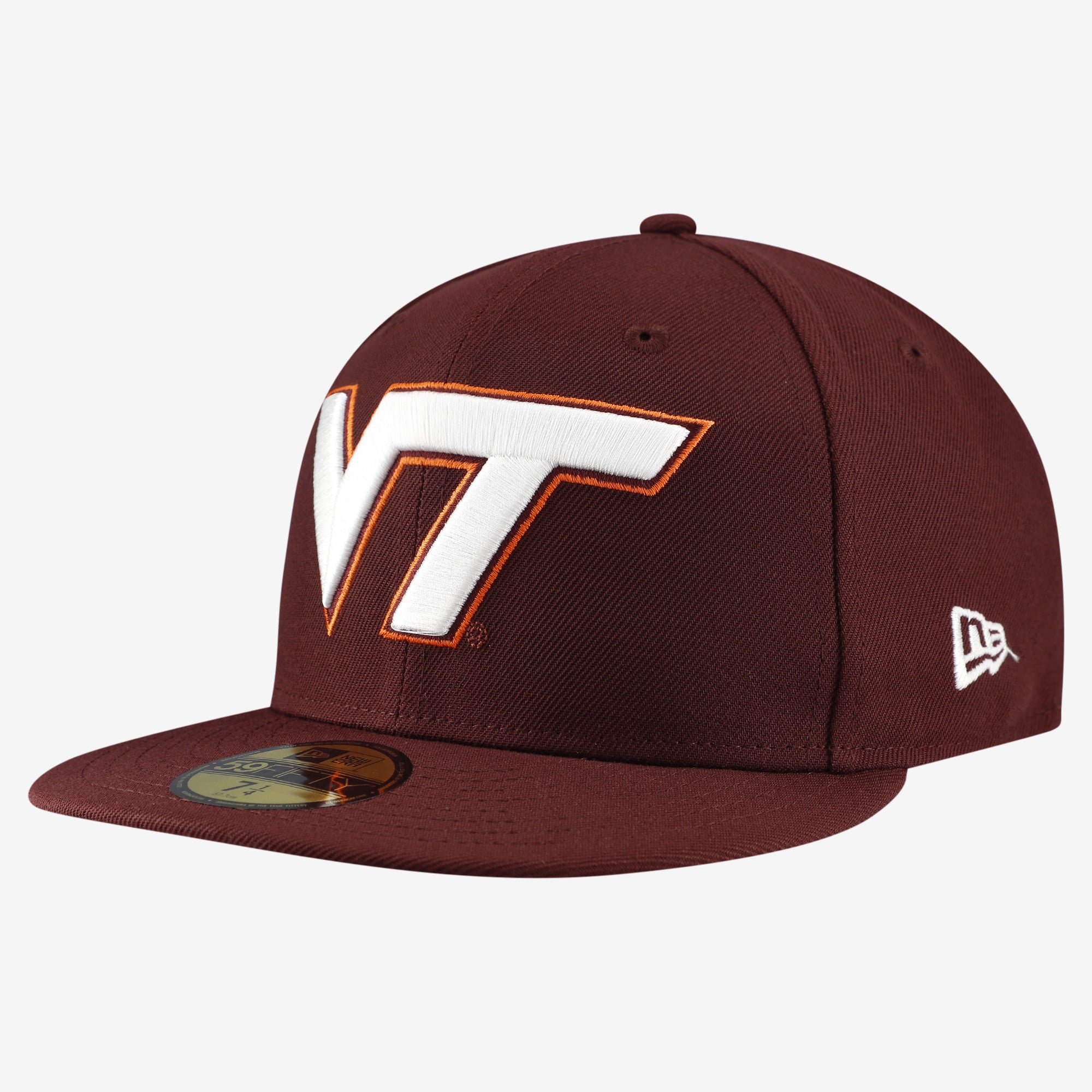 Men's New Era Maroon Virginia Tech Hokies Core 59FIFTY Fitted Hat