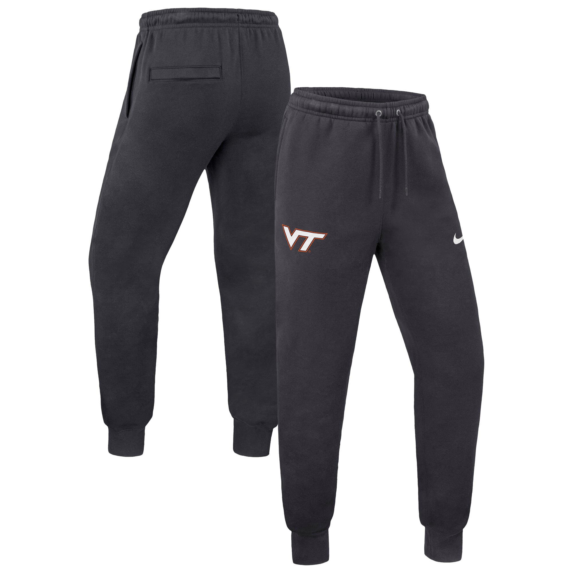 Pantalon de jogging en polaire Nike anthracite Virginia Tech Hokies Club pour homme