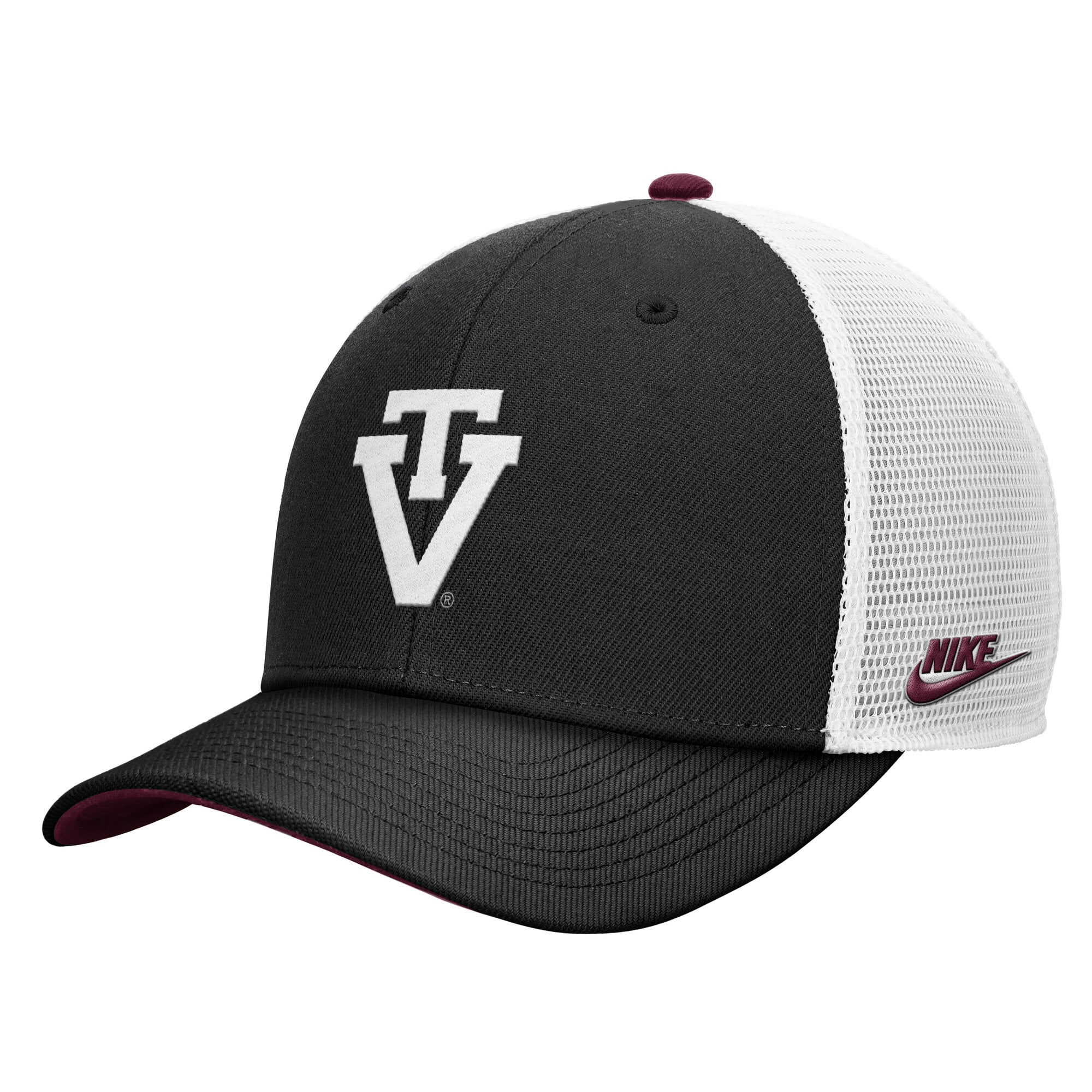Men's Nike Black Virginia Tech Hokies Legacy Mascot Adjustable Trucker Hat