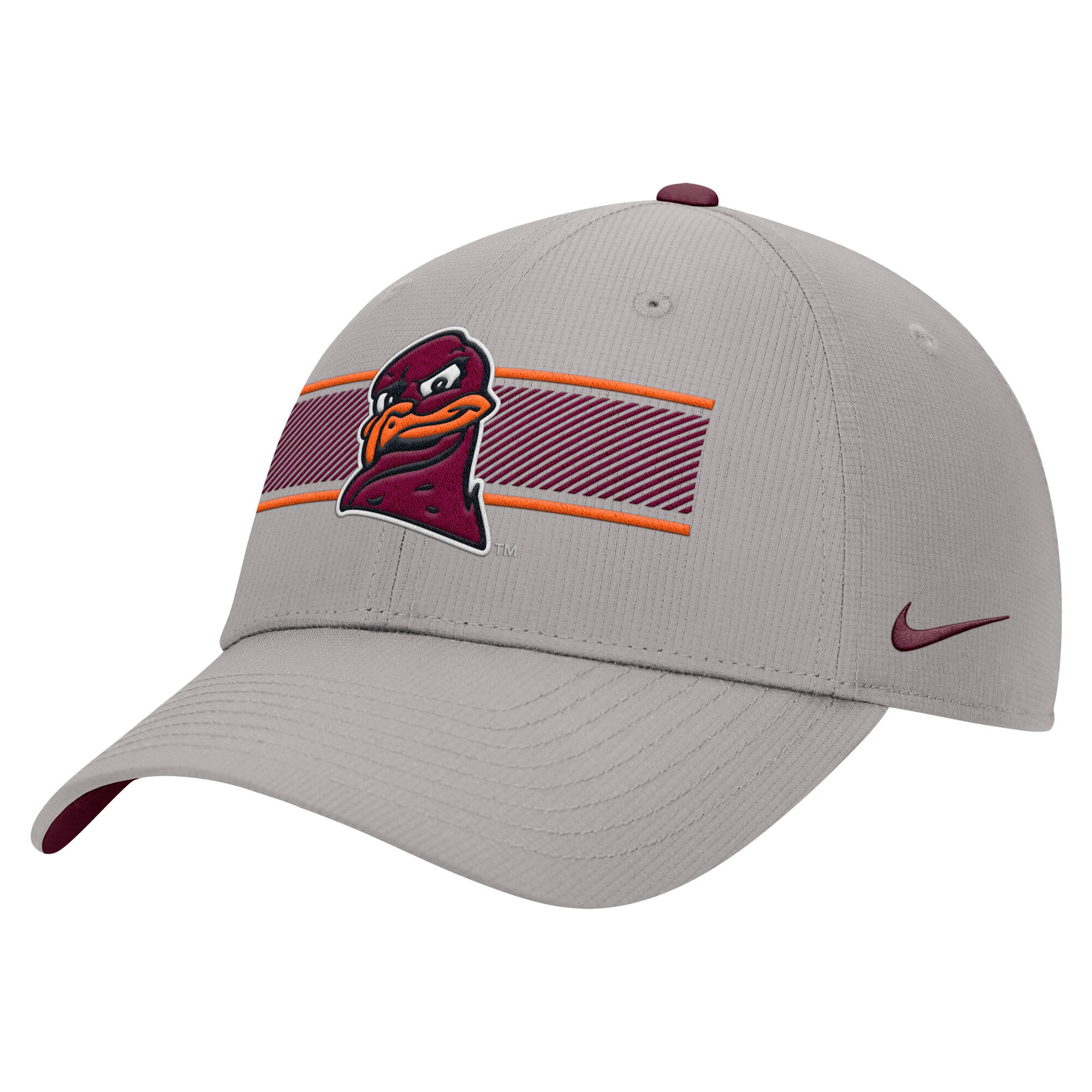 Men's Nike Gray Virginia Tech Hokies Ripstop Dri-FIT Adjustable Hat
