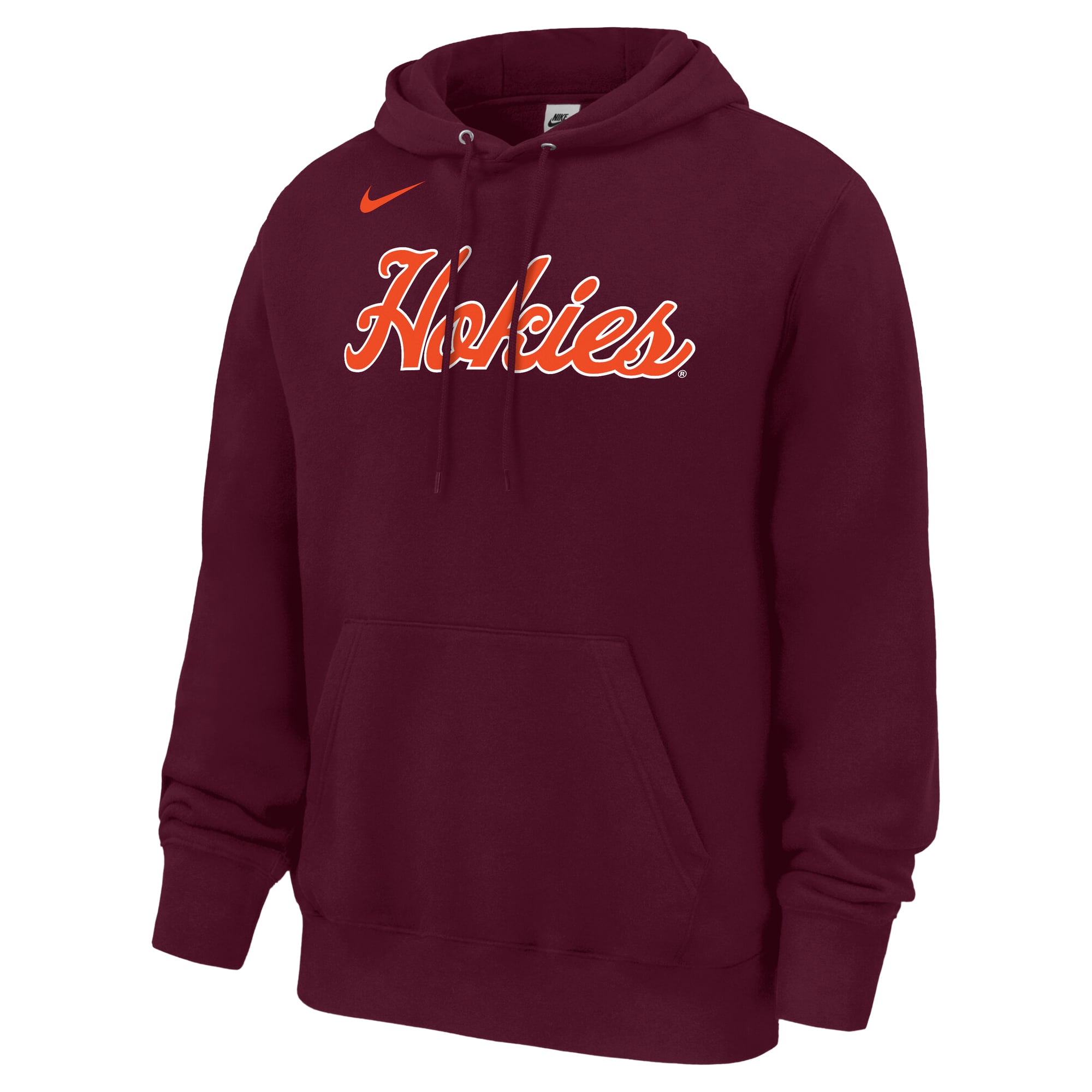 Sweat à capuche en polaire Nike bordeaux Virginia Tech Hokies 2026 Coaches Collection Club pour homme