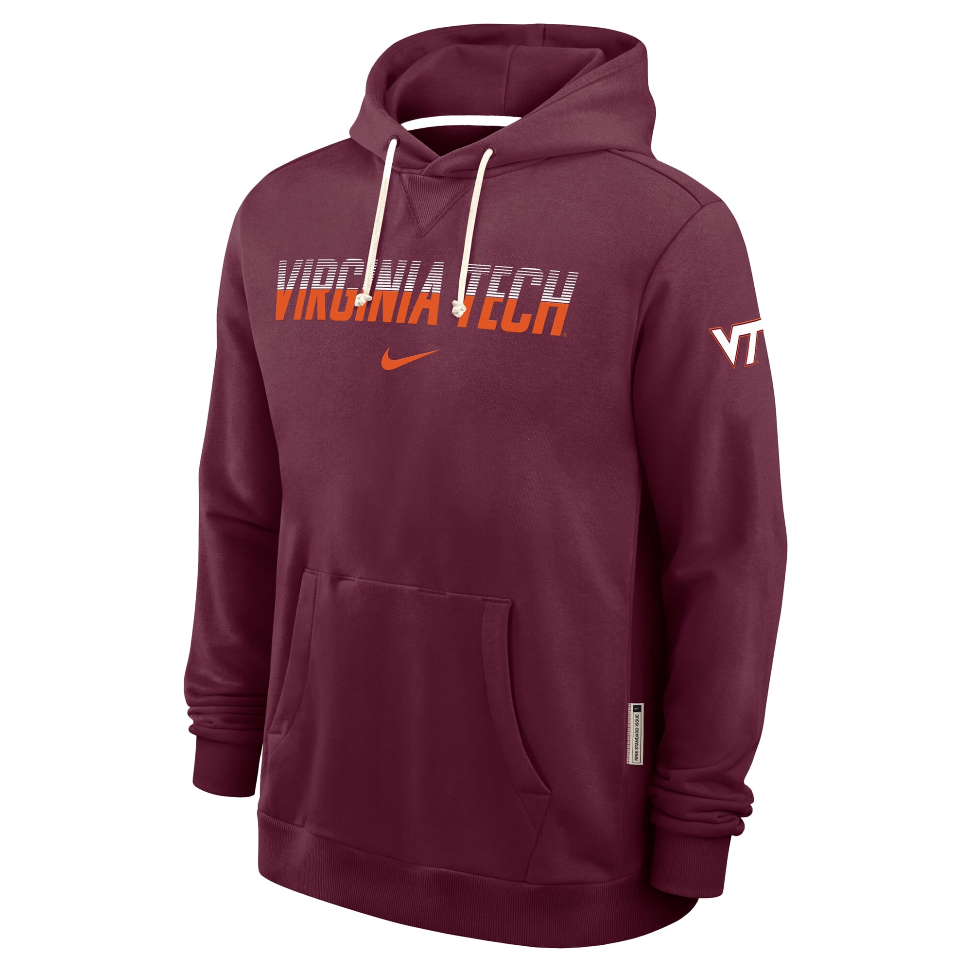 Men's Nike Maroon Virginia Tech Hokies 2026 Sideline Standard Issue Dri-FIT Hoodie