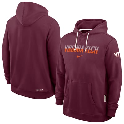 Virginia Tech Hokies Nike 2026 Sideline Standard Issue Dri-FIT Hoodie - Maroon