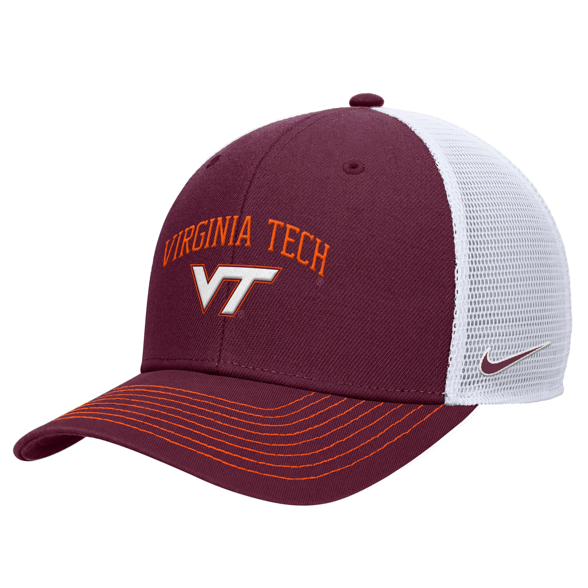 Men's Nike Maroon Virginia Tech Hokies Rise Trucker Dri-FIT Adjustable Hat