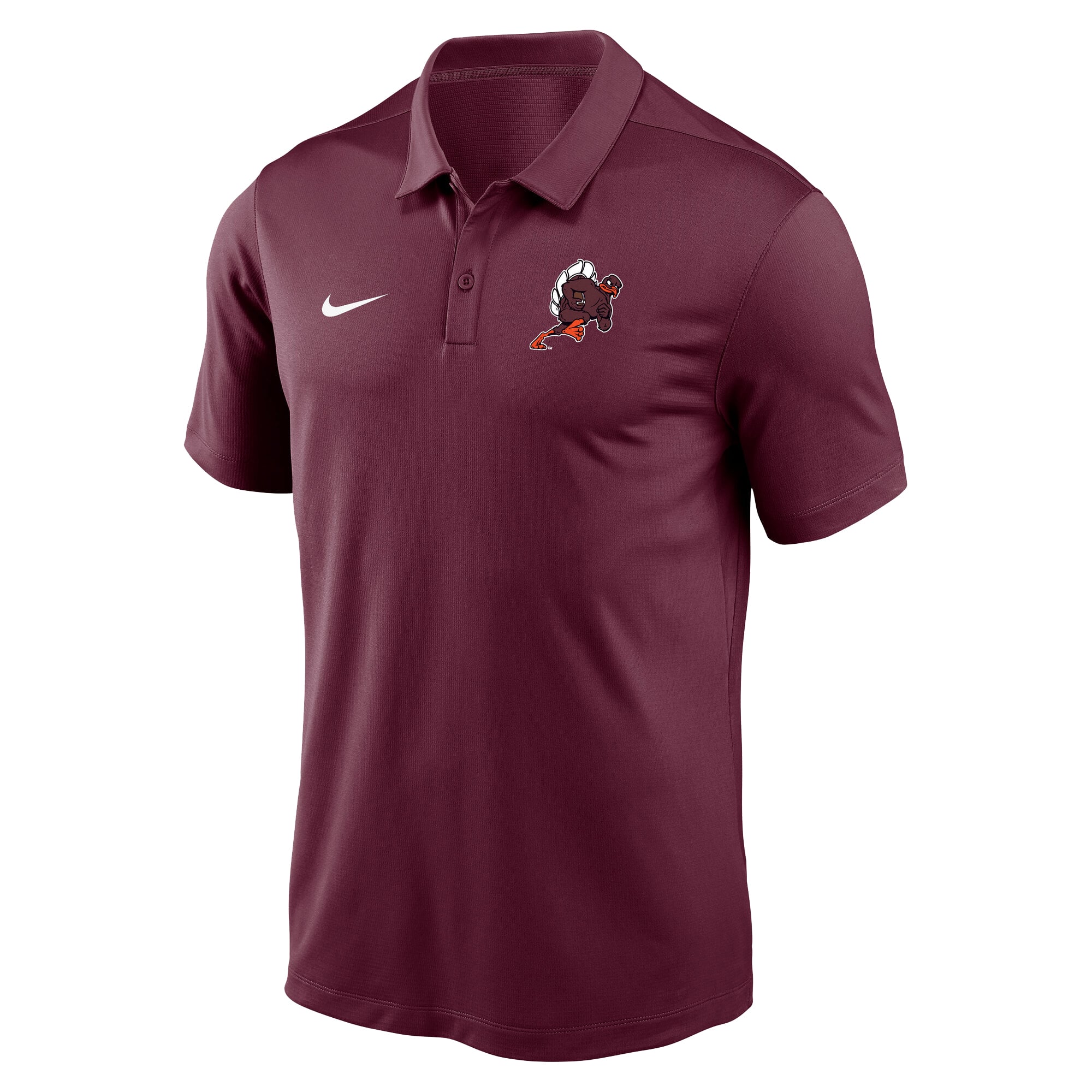 Polo Nike Dri-FIT Victory bordeaux Virginia Tech Hokies pour homme