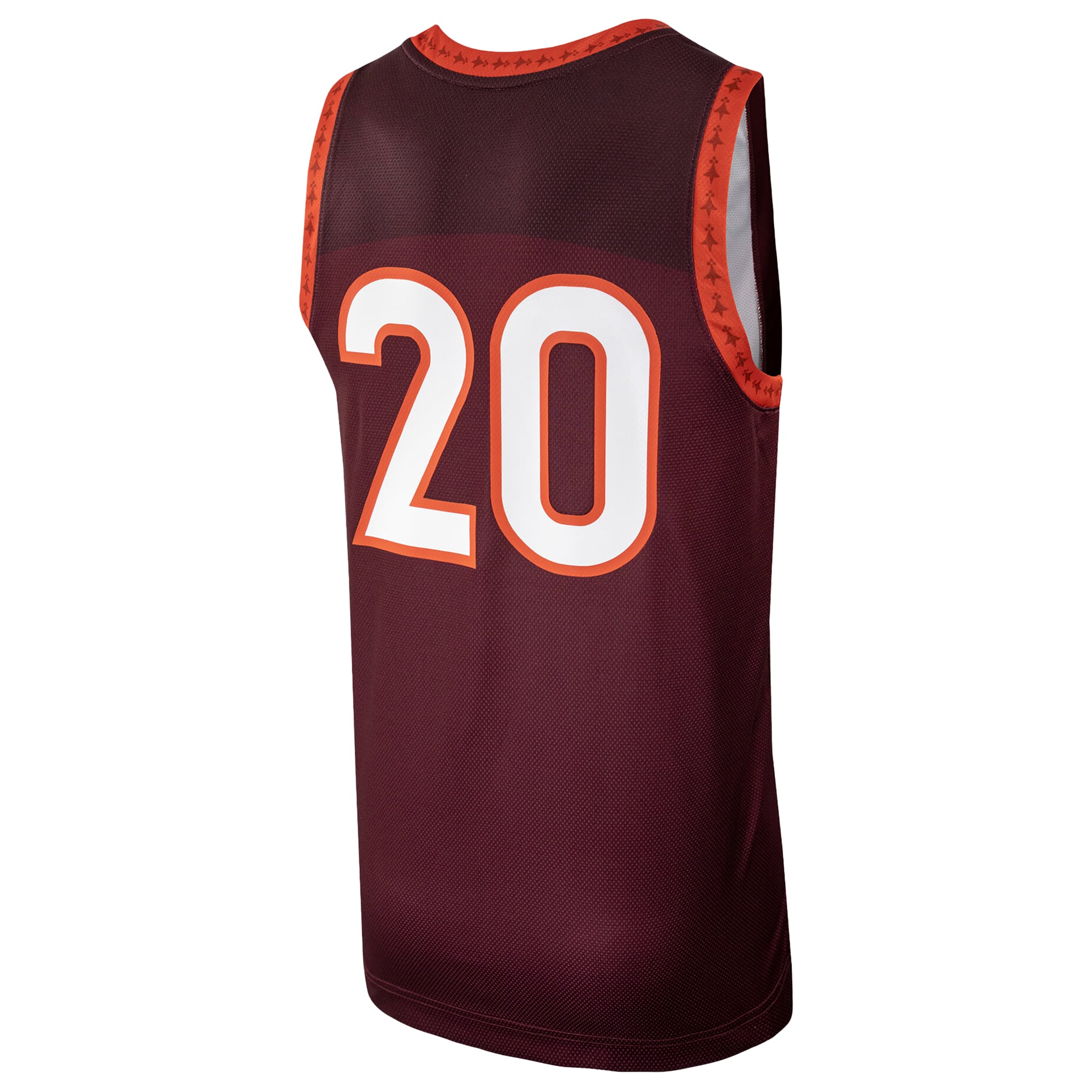 Maillot de basketball réplique Nike n° 20 bordeaux Virginia Tech Hokies pour homme