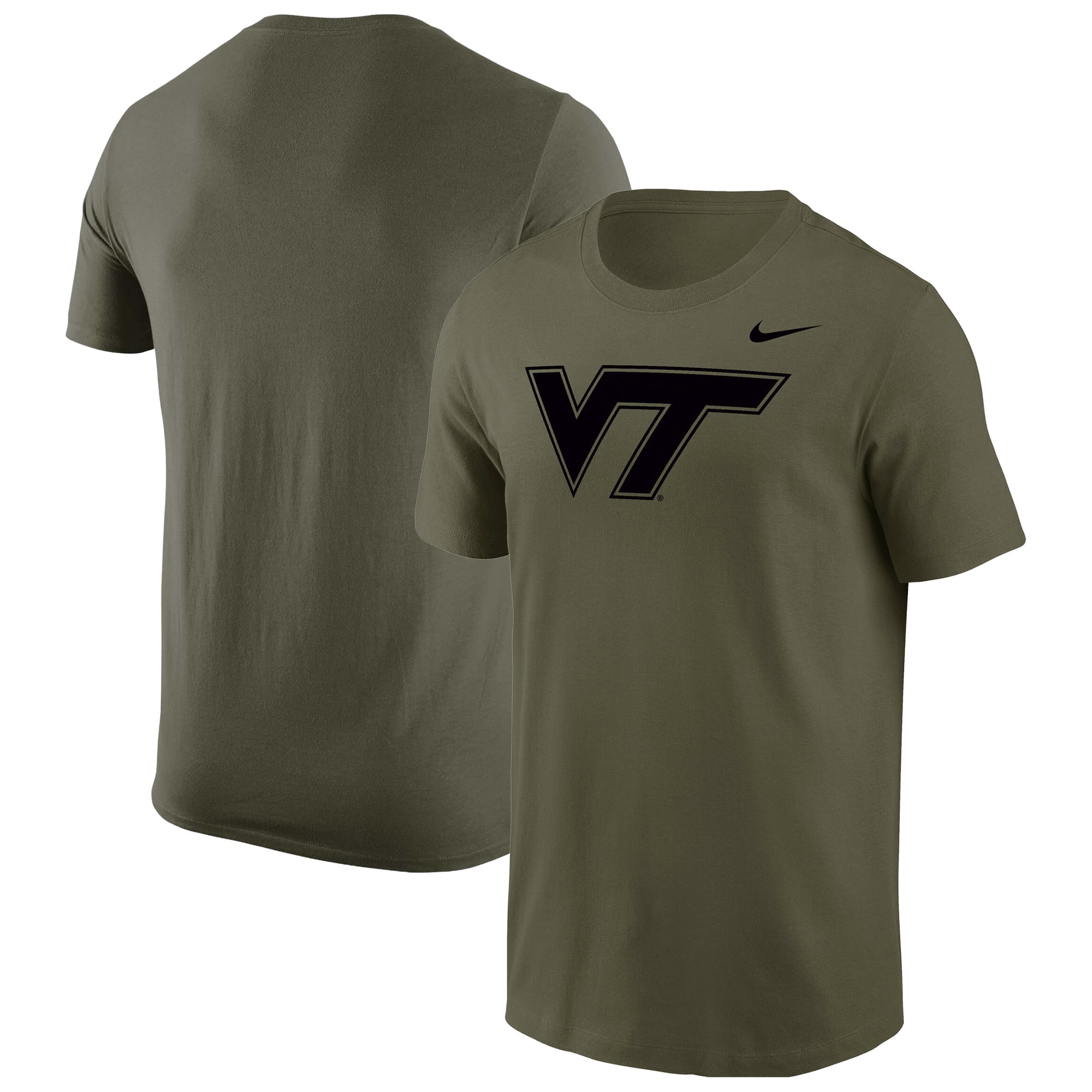 T-shirt militaire Nike olive Virginia Tech Hokies pour homme