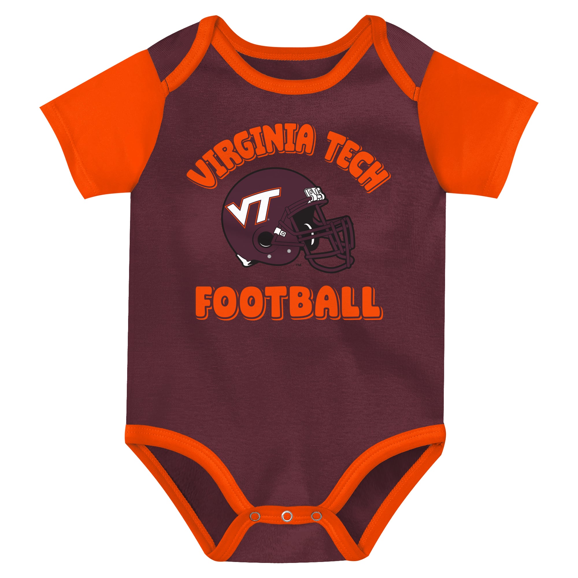 Ensemble body trois pièces Outerstuff marron Virginia Tech Hokies Star Player pour nouveau-né