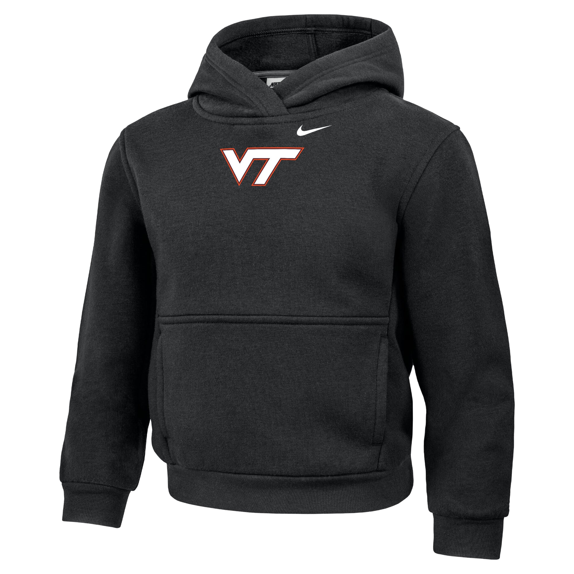 Sweat à capuche Nike noir Virginia Tech Hokies pour enfants d'âge préscolaire