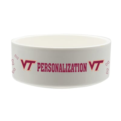 Virginia Tech Hokies The Memory Company 35oz. Personalized Ceramic Pet Bowl