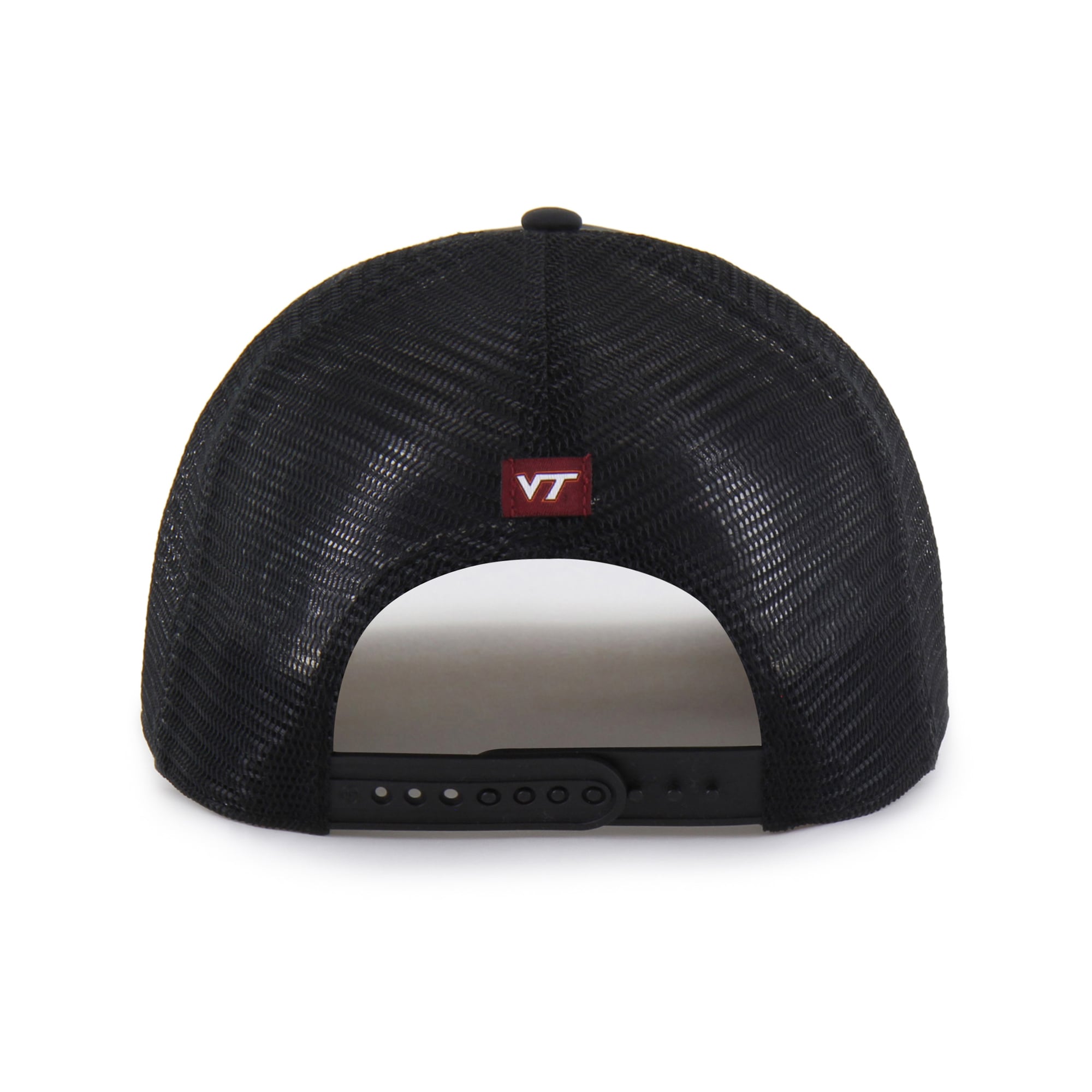 Unisex '47 Black Virginia Tech Hokies brrr° Condor Mesh Hitch Adjustable Hat