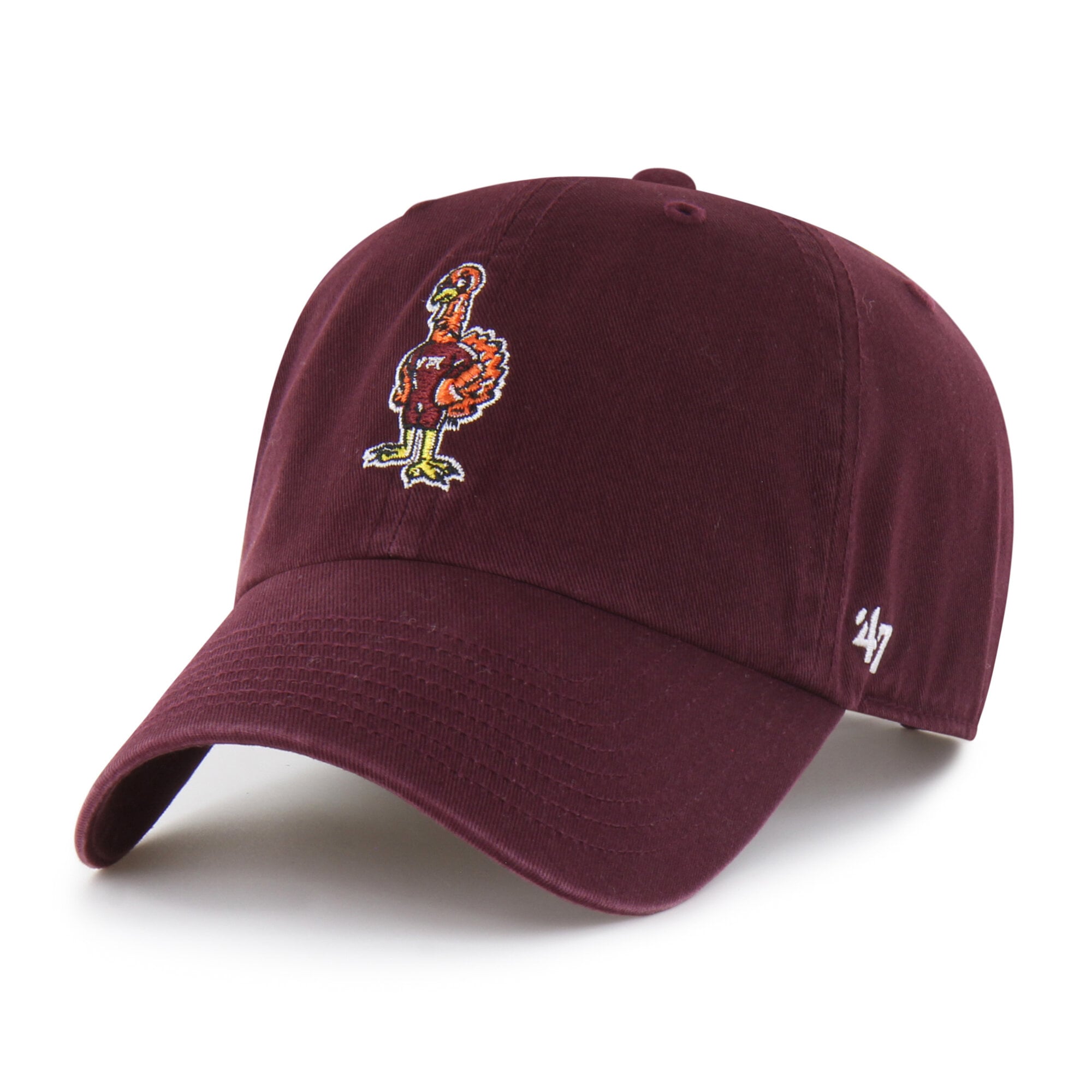 Casquette ajustable Virginia Tech Hokies Vault Clean Up, modèle 47 bordeaux, pour homme