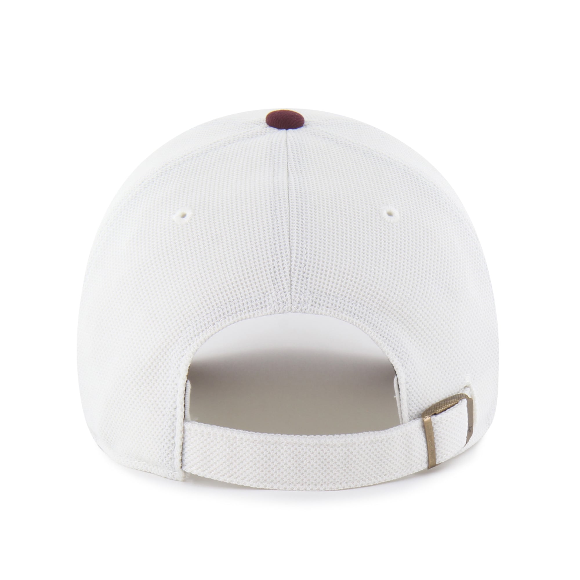 Unisex '47 White/Maroon Virginia Tech Hokies Pique Patch Clean Up Adjustable Hat
