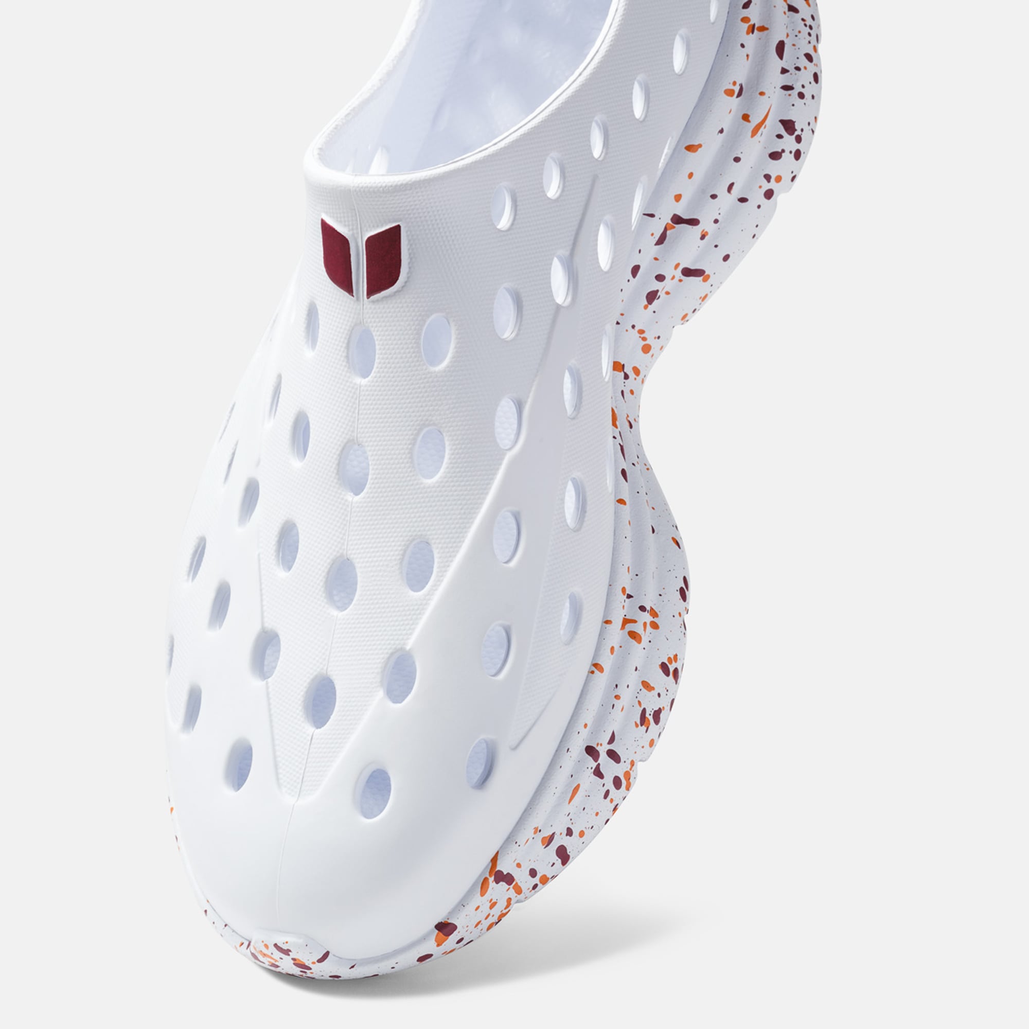 Chaussures unisexes Kane Footwear blanches Virginia Tech Hokies mouchetées