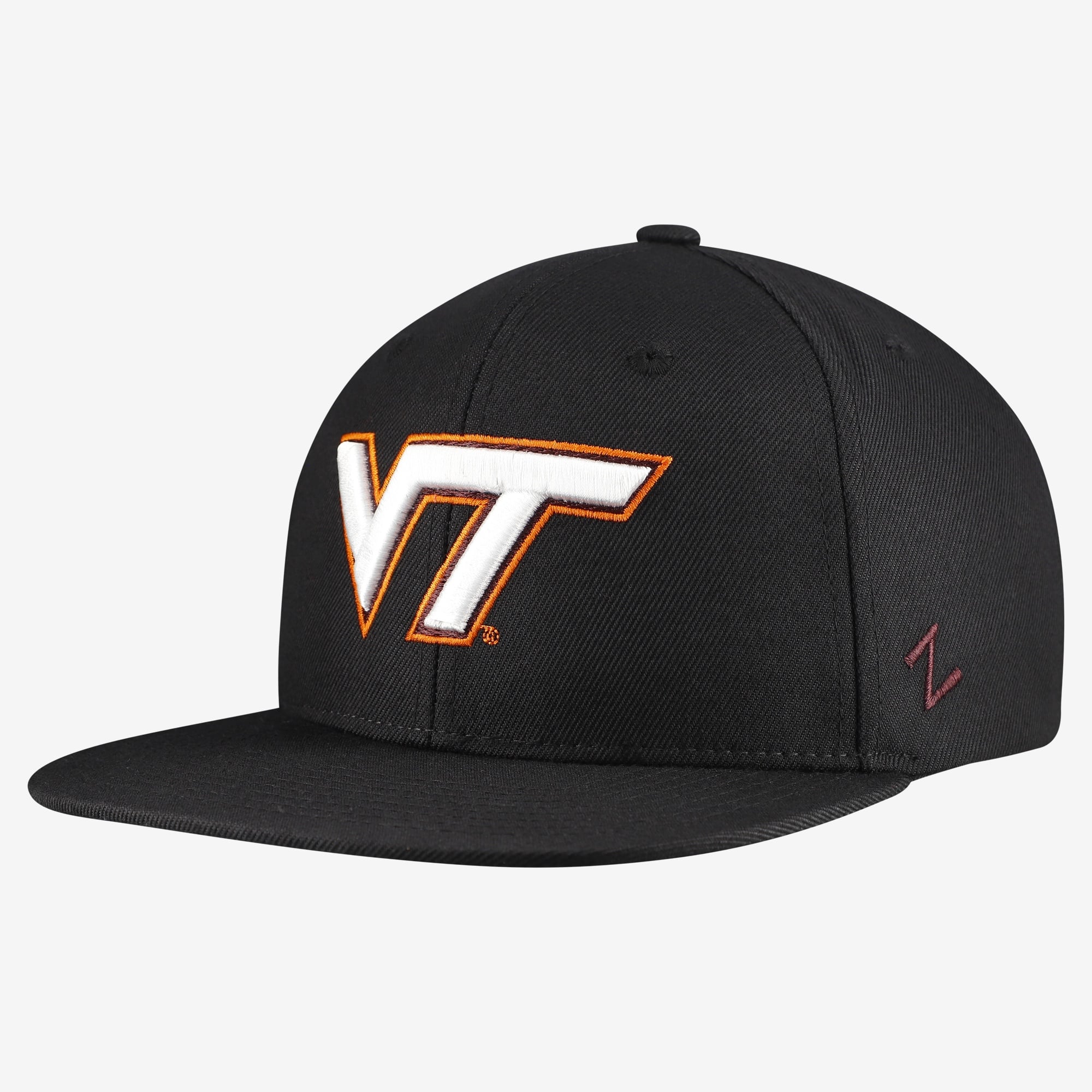Casquette unisexe Zephyr Black Virginia Tech Hokies Slice 3D Z11
