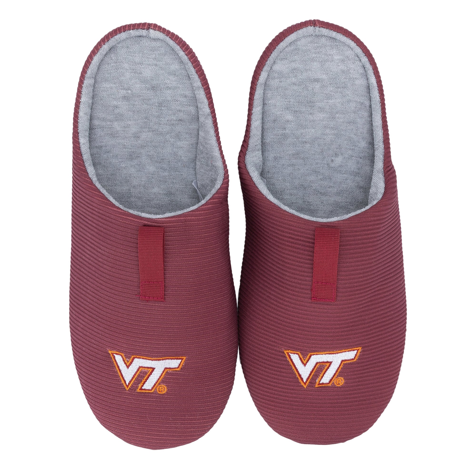 Pantoufles côtelées unisexes ZooZatz Virginia Tech Hokies