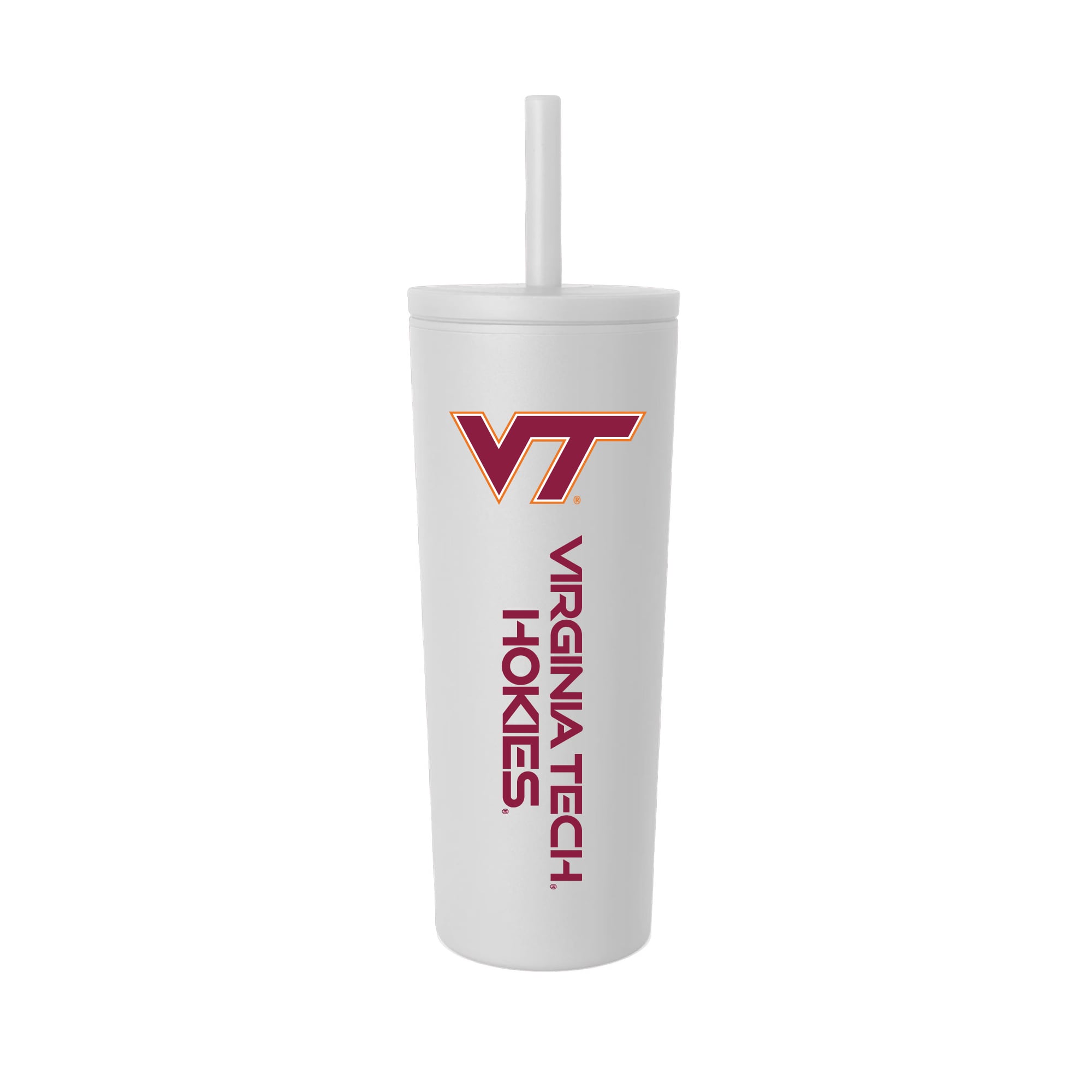 Gobelet isotherme à paille anti-fuite Virginia Tech Hokies de 710 ml (24 oz)