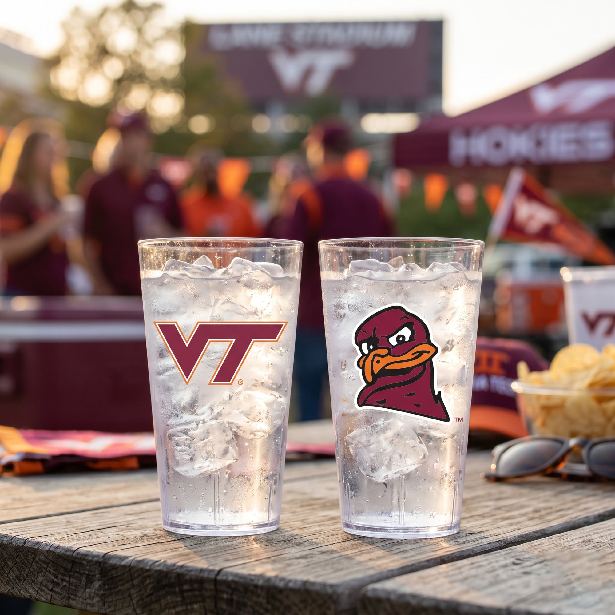 Virginia Tech Hokies 24oz. Two-Pack Tritan Tumbler Set
