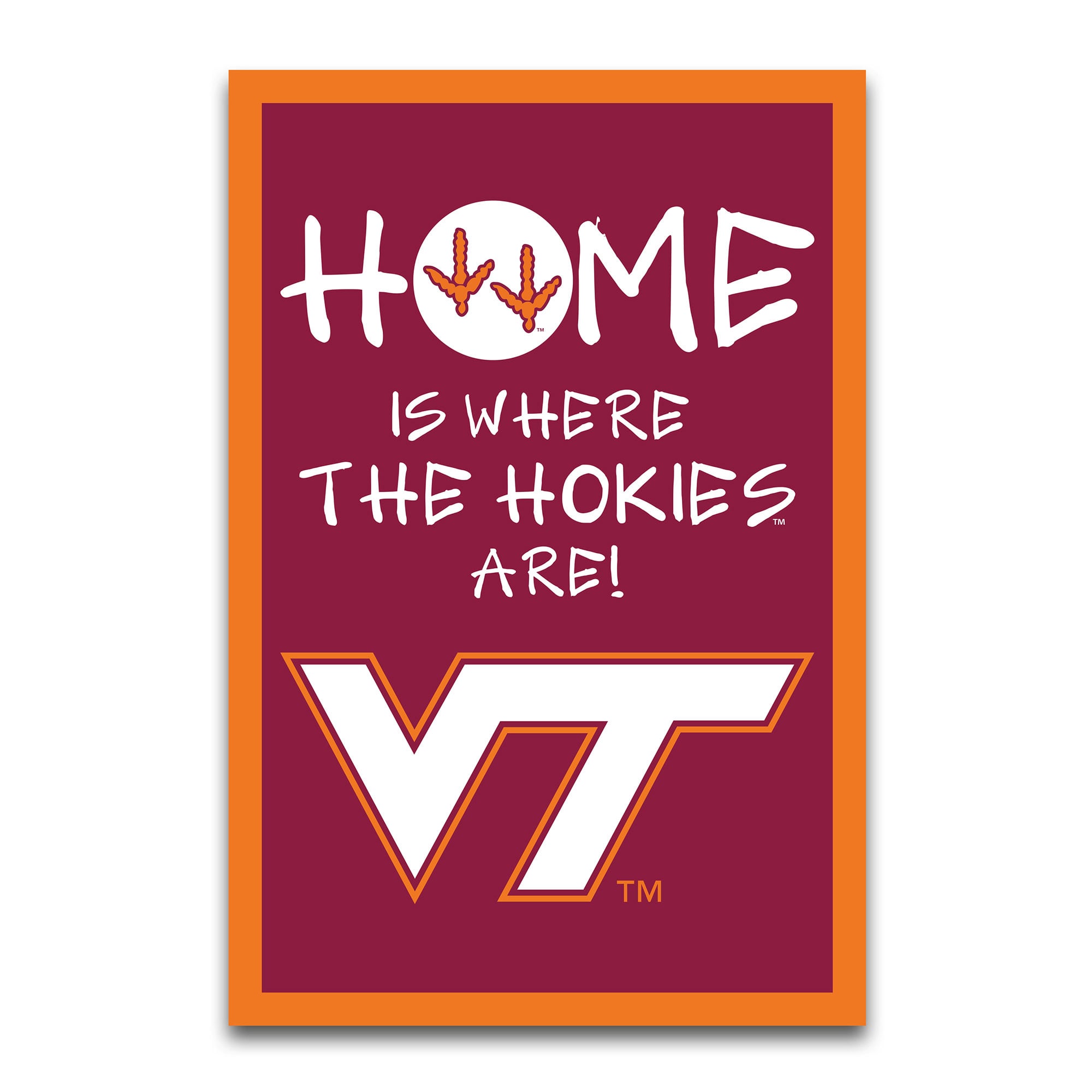 Drapeau de jardin Virginia Tech Hokies 12" x 18"