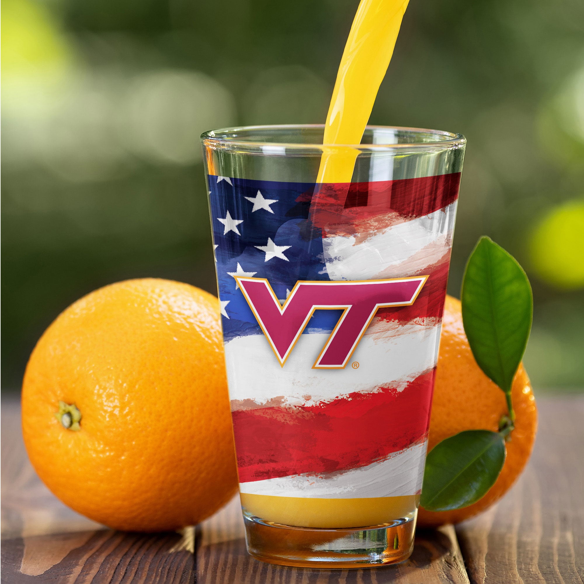 Virginia Tech Hokies Two-Pack 16oz. Americana Pint Glass Set
