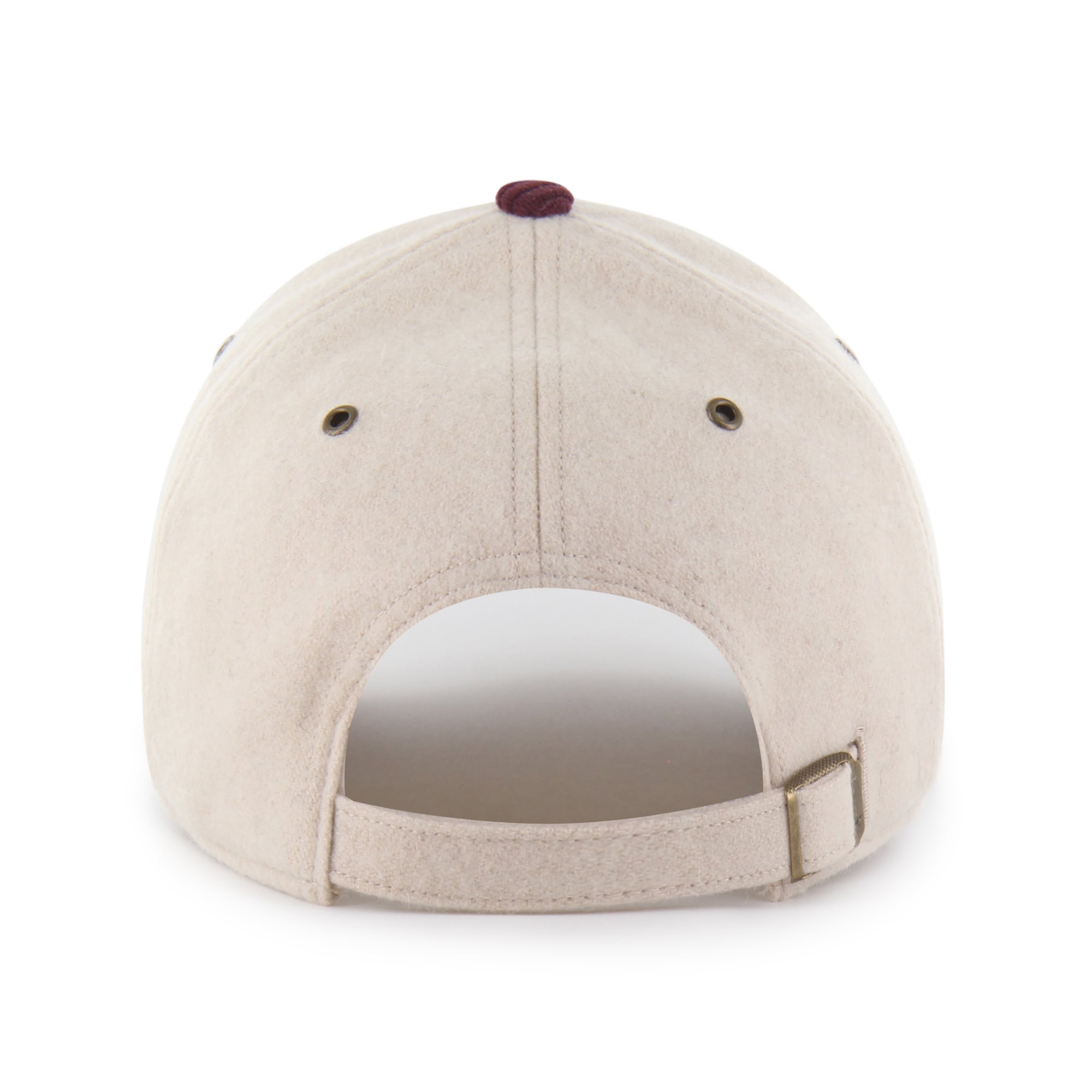 Women's '47 Cream/Maroon Virginia Tech Hokies Rope Script Clean Up Adjustable Hat