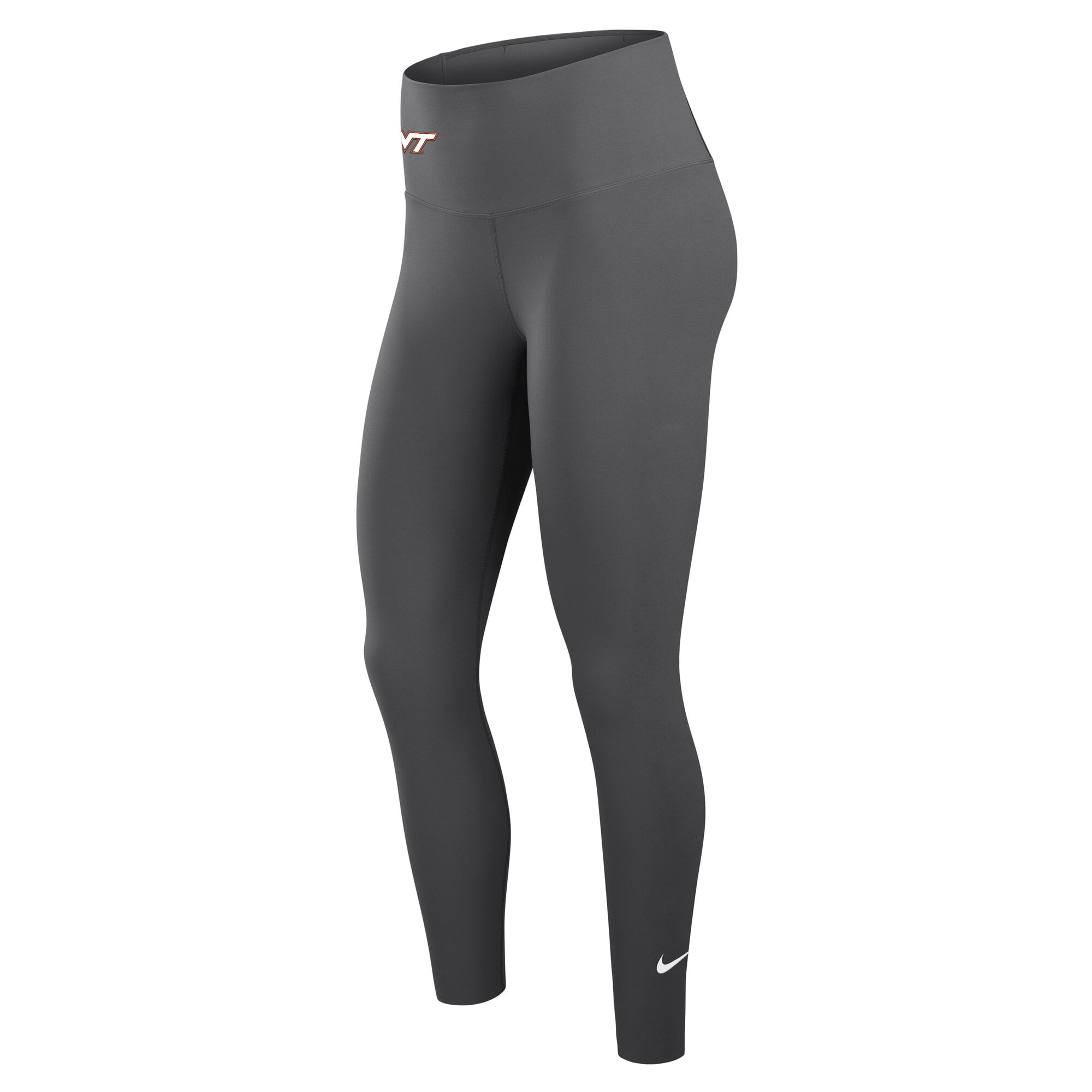 Women's Nike Gray Virginia Tech Hokies One Dri-FIT High-Rise Leggings