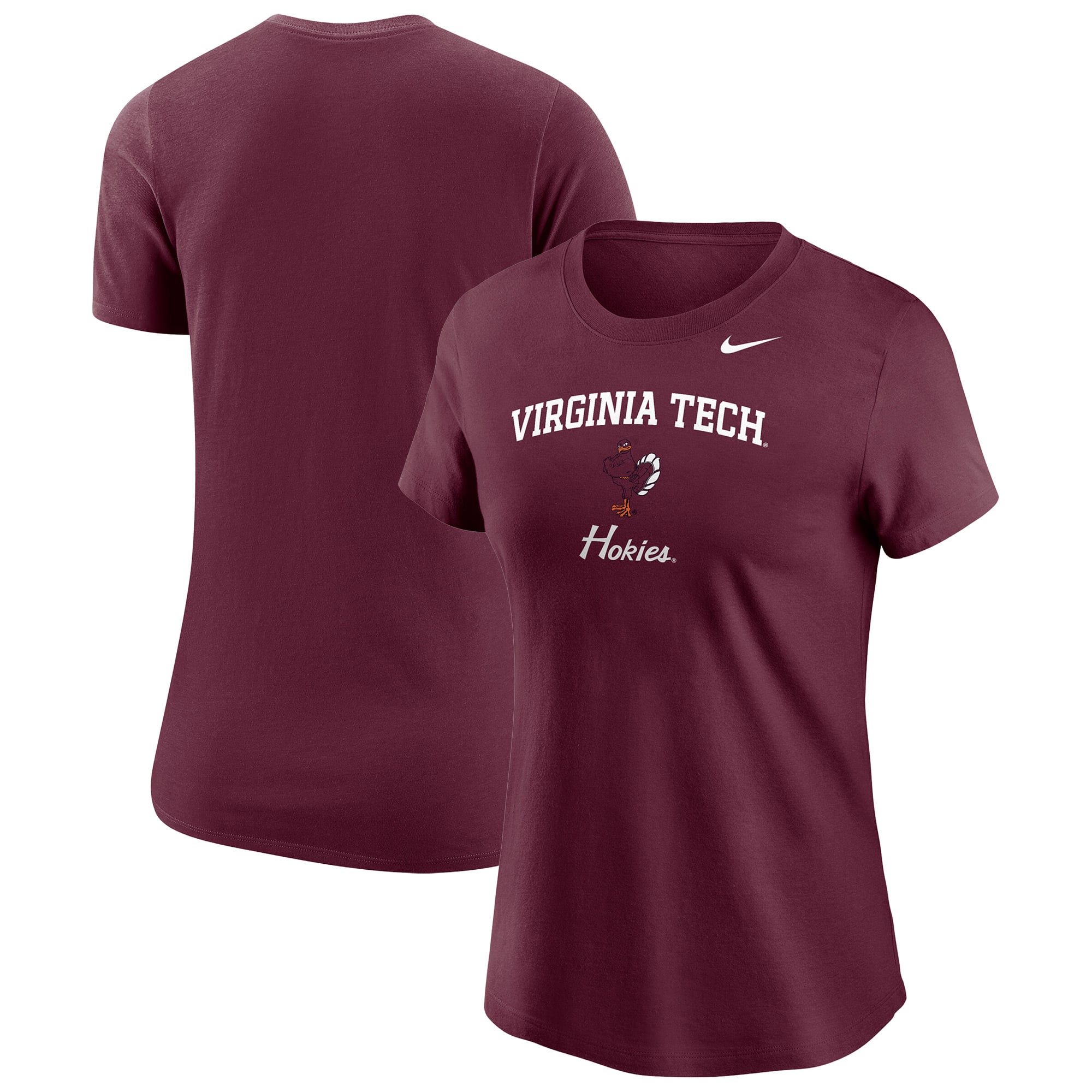 T-shirt Nike bordeaux Virginia Tech Hokies pour femmes
