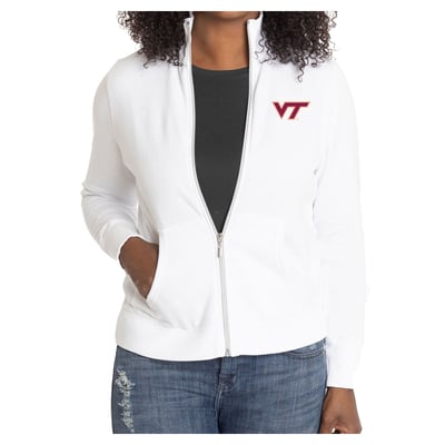 Virginia Tech Hokies Women's Fallon Full-Zip Jacket - White