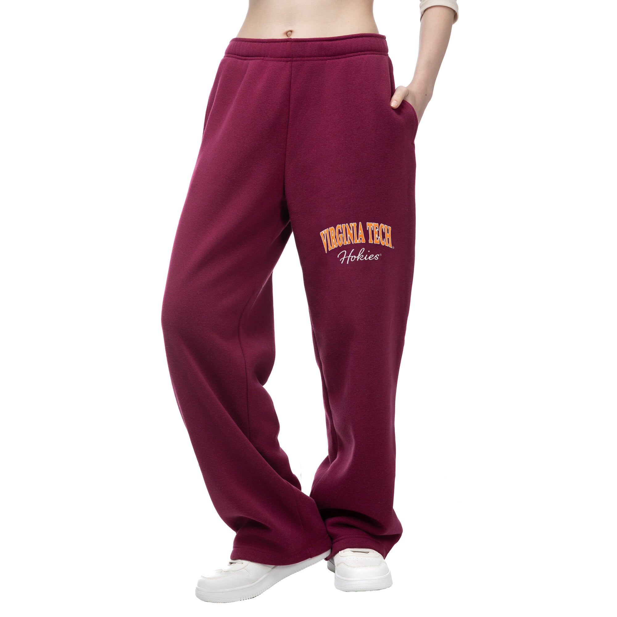 Women's ZooZatz  Maroon Virginia Tech Hokies Wordmark Fleece Sweatpants
