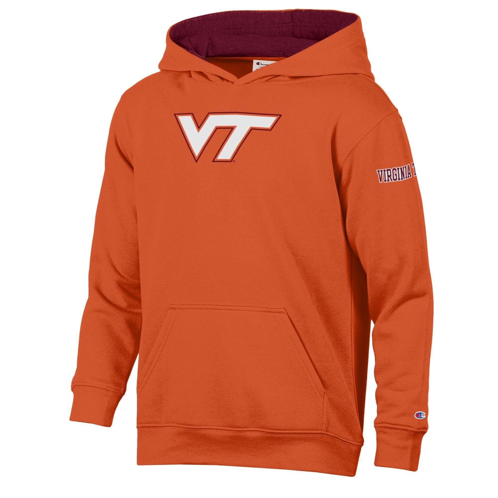 Sweat à capuche polaire orange Virginia Tech Hokies, champion de jeunesse