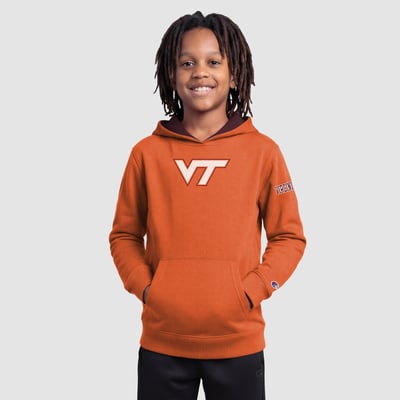  Virginia Tech Hokies Champion Youth Fleece Hoodie - Orange