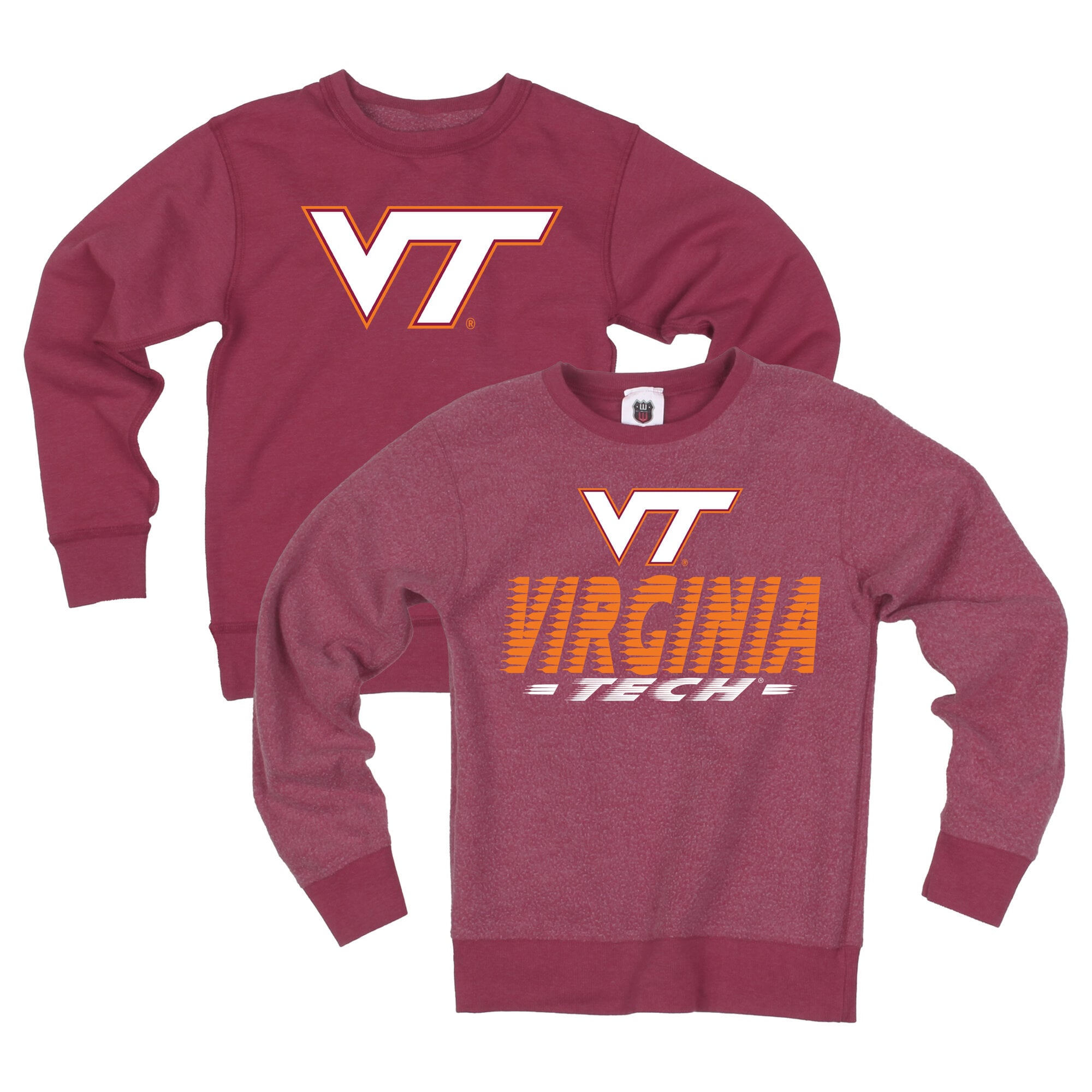 Sweat-shirt réversible Wes & Willy Maroon Virginia Tech Hokies pour jeunes