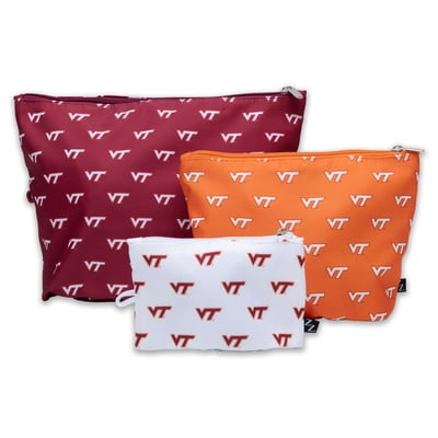 Virginia Tech Hokies ZooZatz 3-Pack Pouch Set