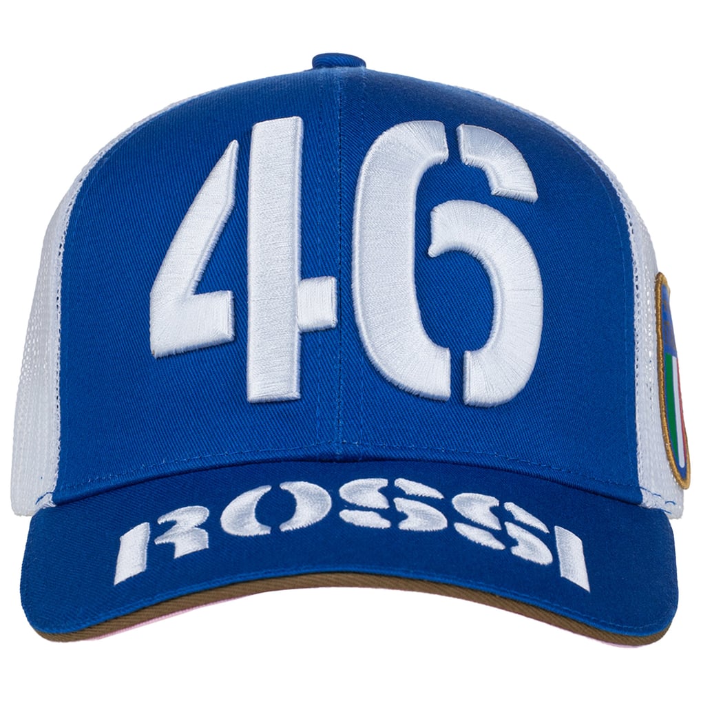 Gorra Valentino Rossi Heritage del VR46 Racing - Unisexo - Azul & Rosado