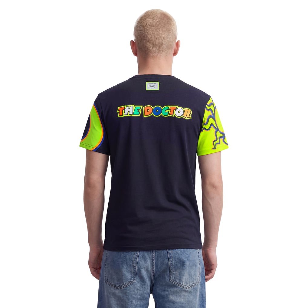 Camiseta gráfico Valentino Rossi Heritage del VR46 Racing - Unisexo - Azul