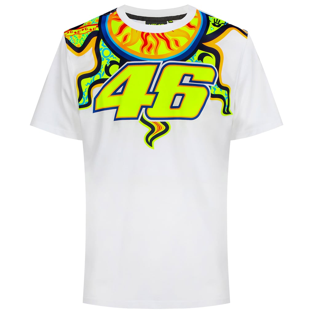 Camiseta gráfico Valentino Rossi Heritage Moon del VR46 Racing - Unisexo - Blanco