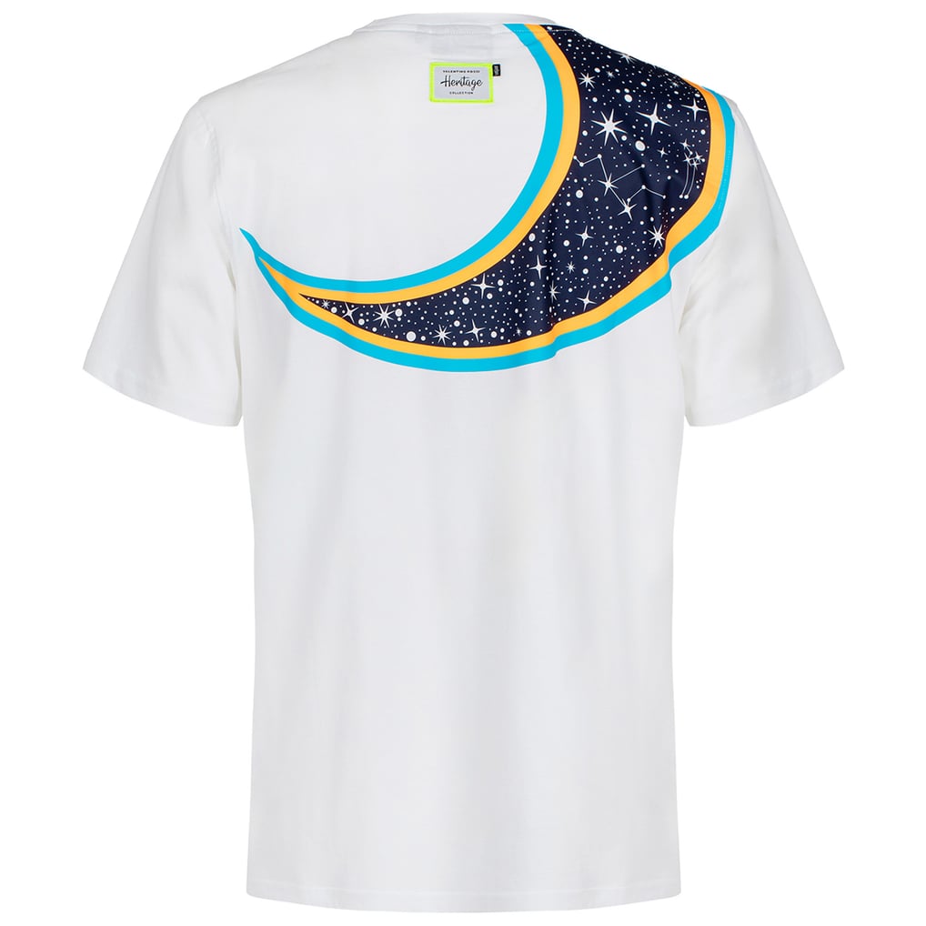 Camiseta gráfico Valentino Rossi Heritage Moon del VR46 Racing - Unisexo - Blanco