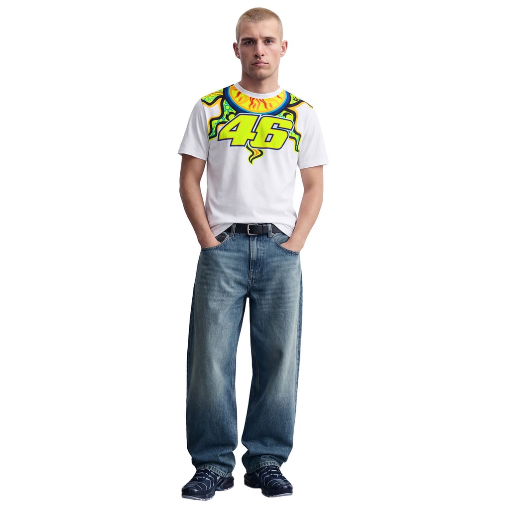 Camiseta gráfico Valentino Rossi Heritage Moon del VR46 Racing - Unisexo - Blanco