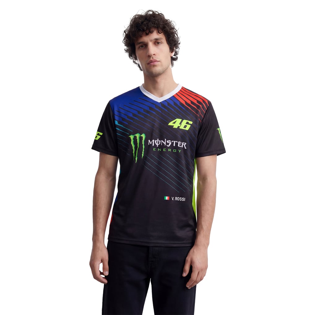 Camiseta Valentino Rossi X Monster Poly del VR46 Racing - Unisexo