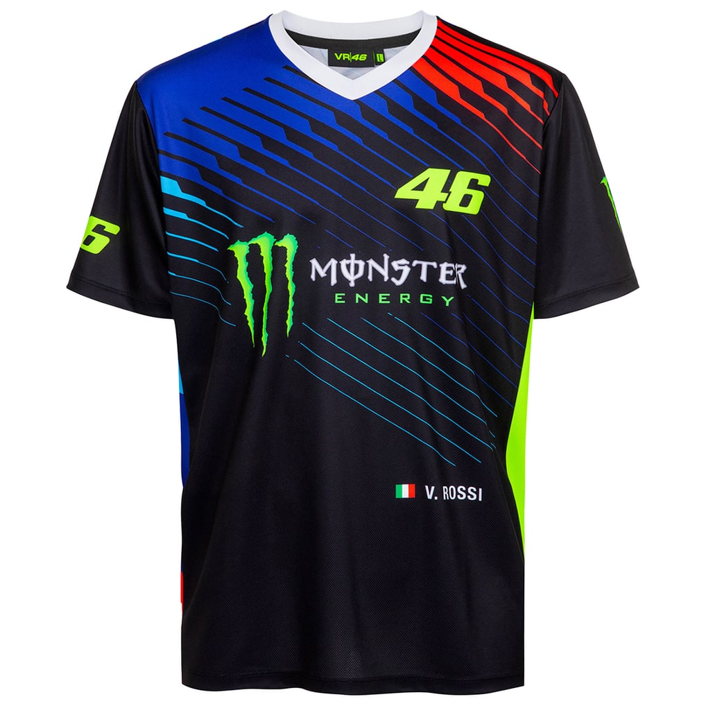 Camiseta Valentino Rossi X Monster Poly del VR46 Racing - Unisexo