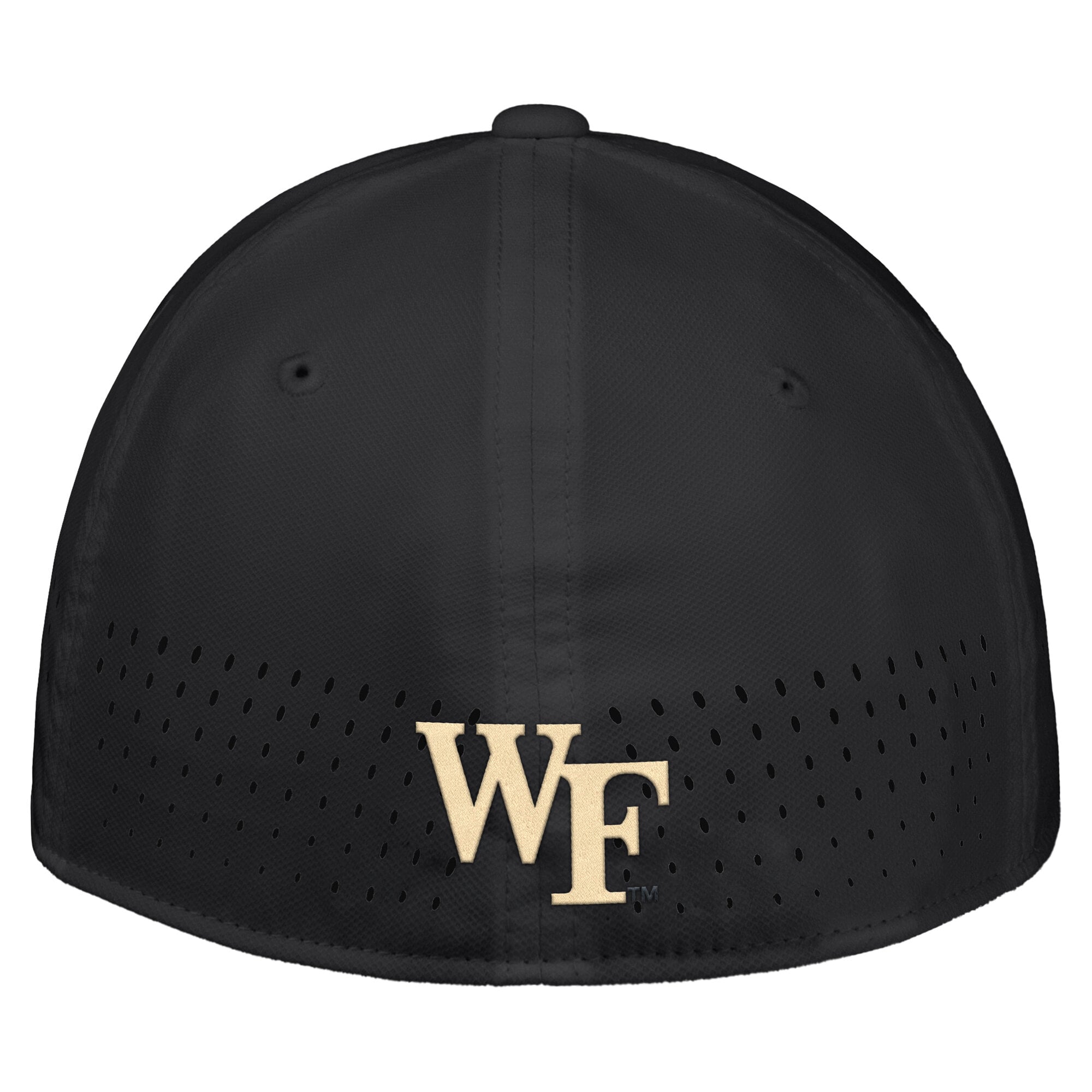 Casquette Nike noire Wake Forest Demon Deacons 2026 On-Field AeroBill SwooshFlex Dri-FIT pour homme