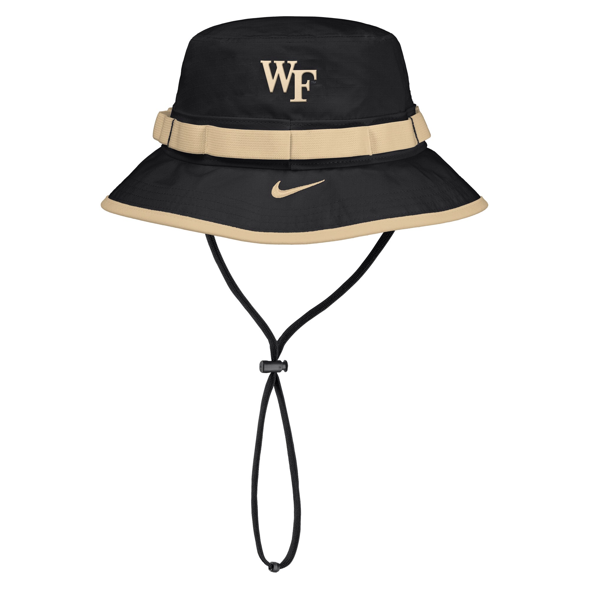 Men's Nike Black Wake Forest Demon Deacons 2026 On-Field Apex Boonie Bucket Hat
