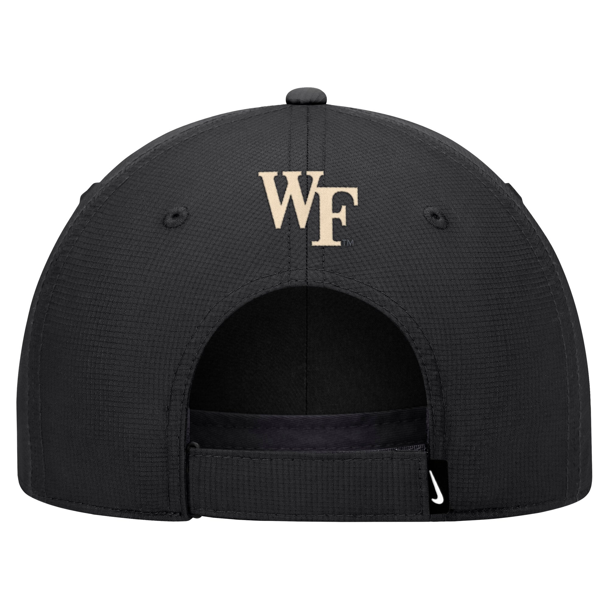 Casquette ajustable Nike noire Wake Forest Demon Deacons 2026 Sideline Ripstop Dri-FIT pour homme