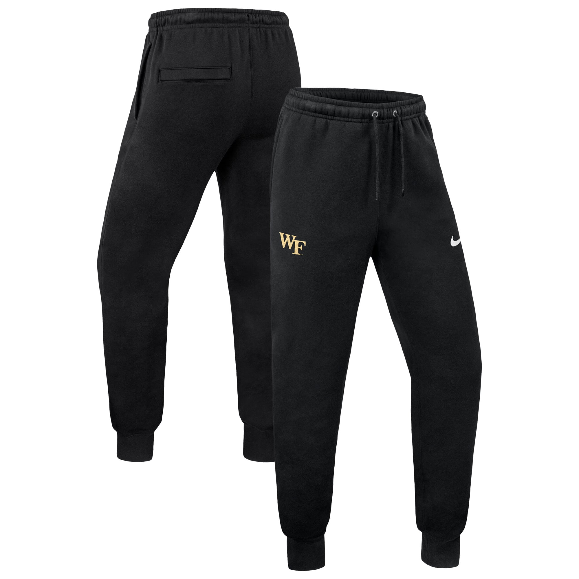 Men's Nike Black Wake Forest Demon Deacons Club Fleece Joggers