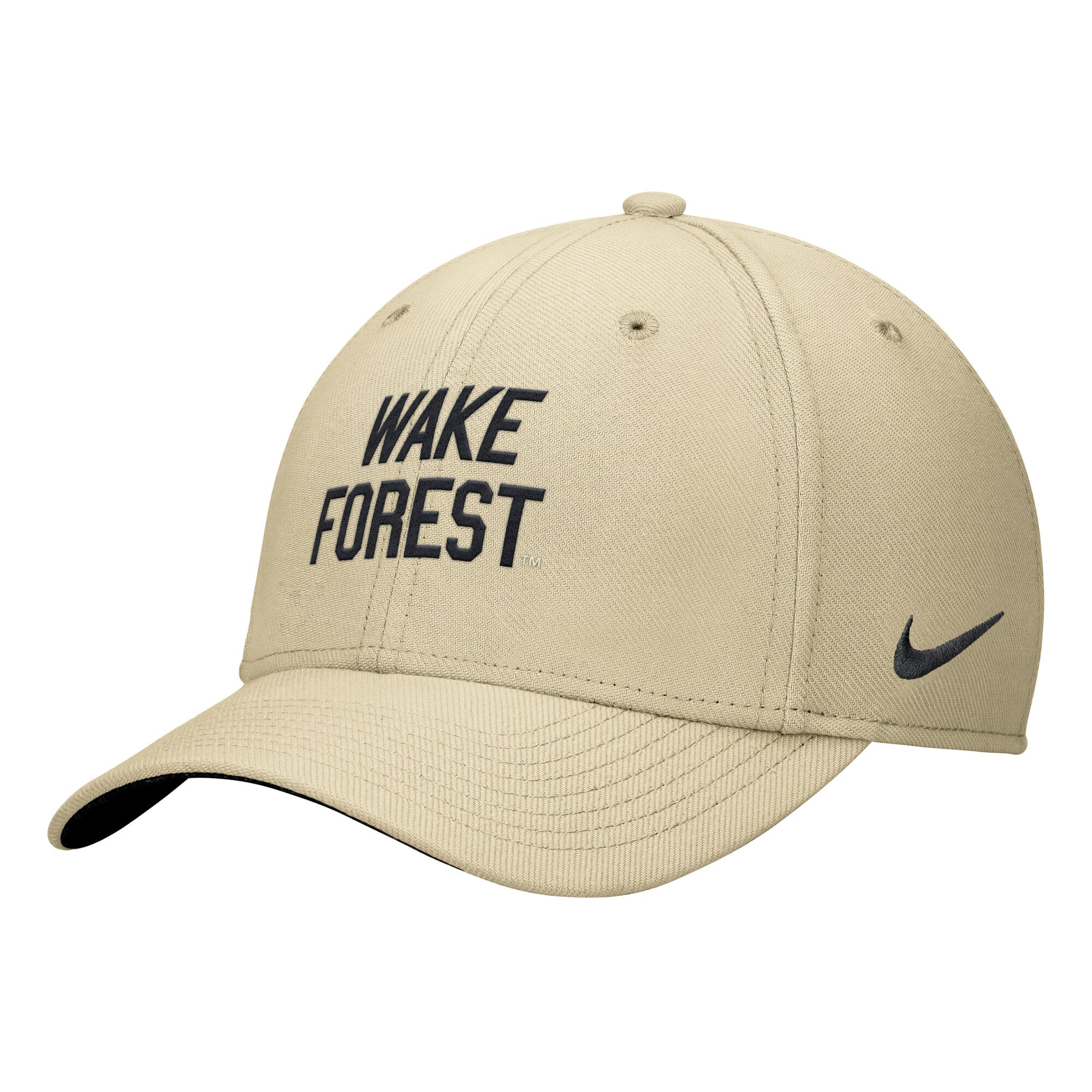 Casquette Nike Gold Wake Forest Demon Deacons Primetime SwooshFlex Dri-FIT pour homme