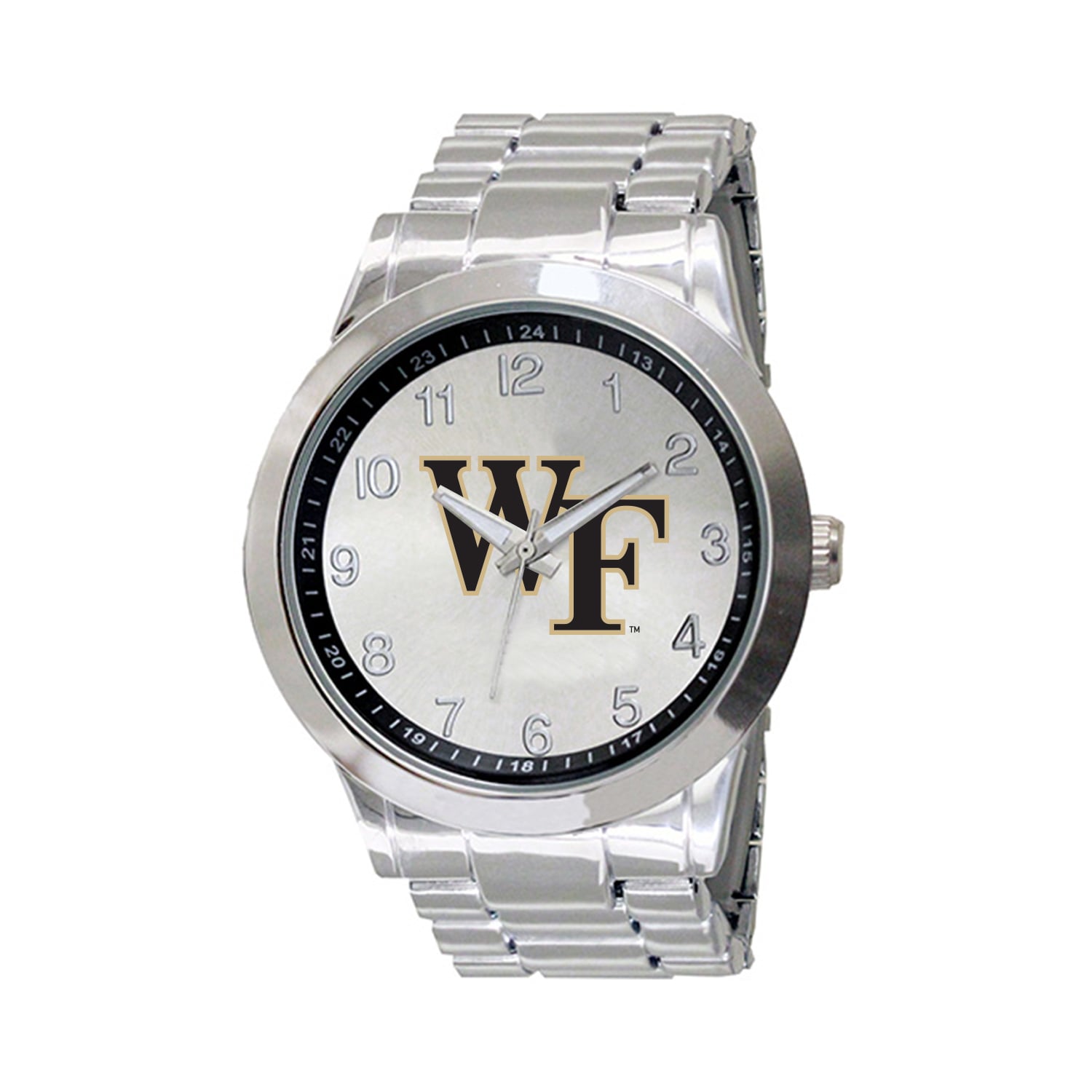 Lids Wake Forest Demon Deacons Integris Stainless Steel Watch - Silver ...