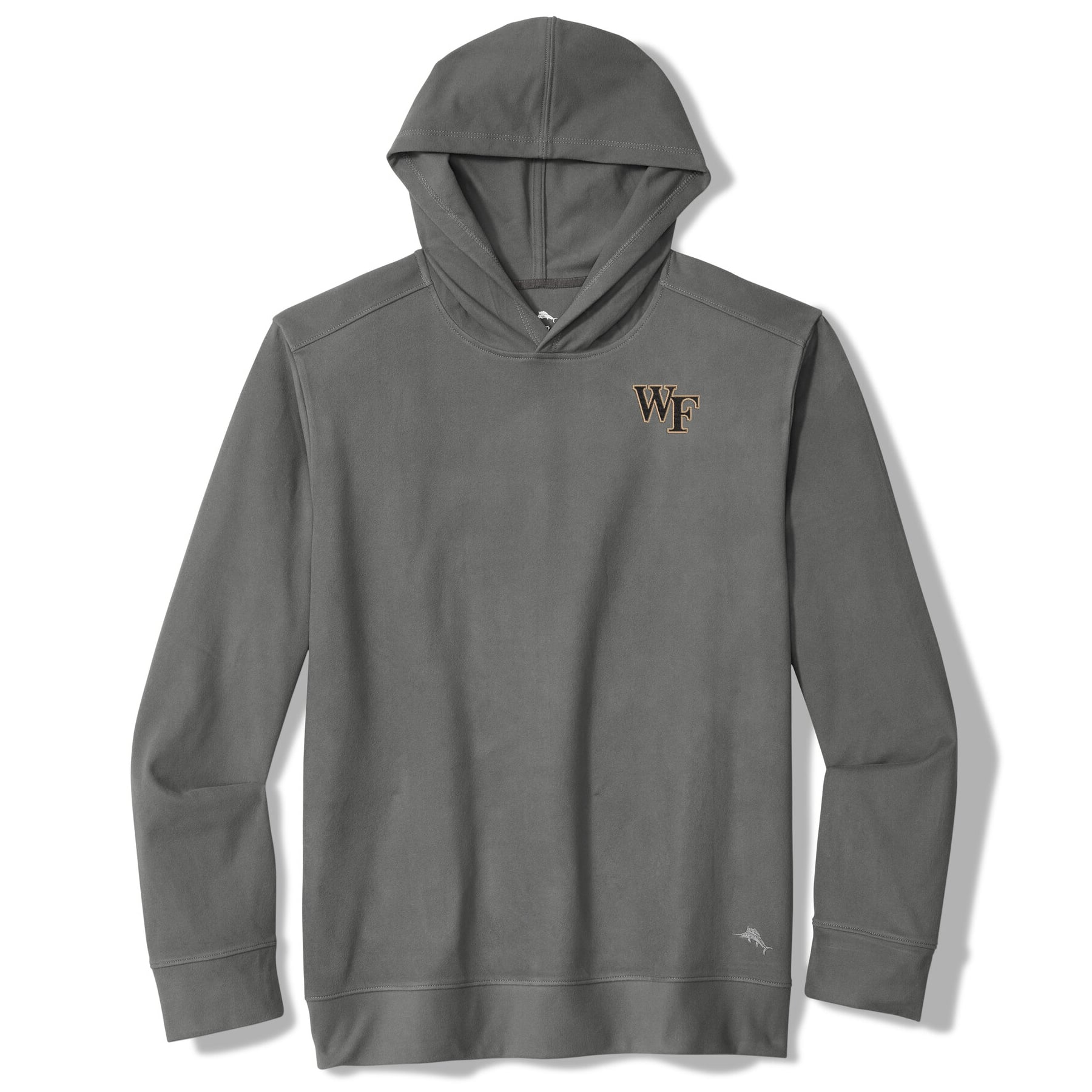 Men's Tommy Bahama Gray Wake Forest Demon Deacons Bye Week Hoodie