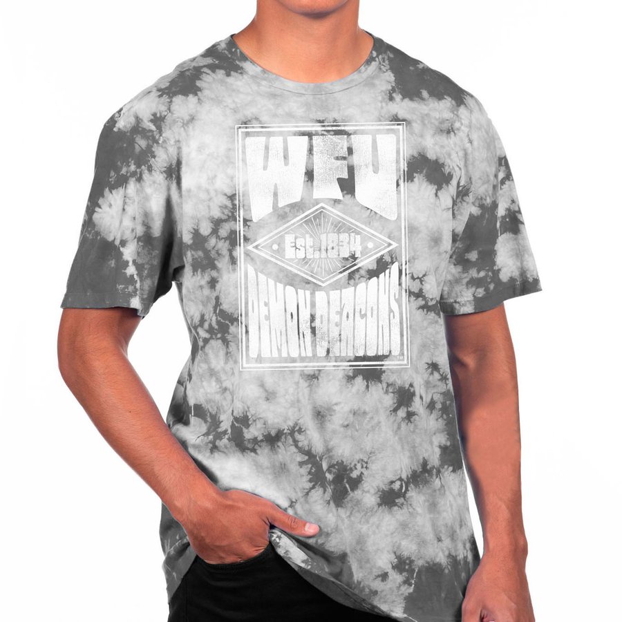 Men's Uscape Apparel Black Wake Forest Demon Deacons Logo Black Crystal ...
