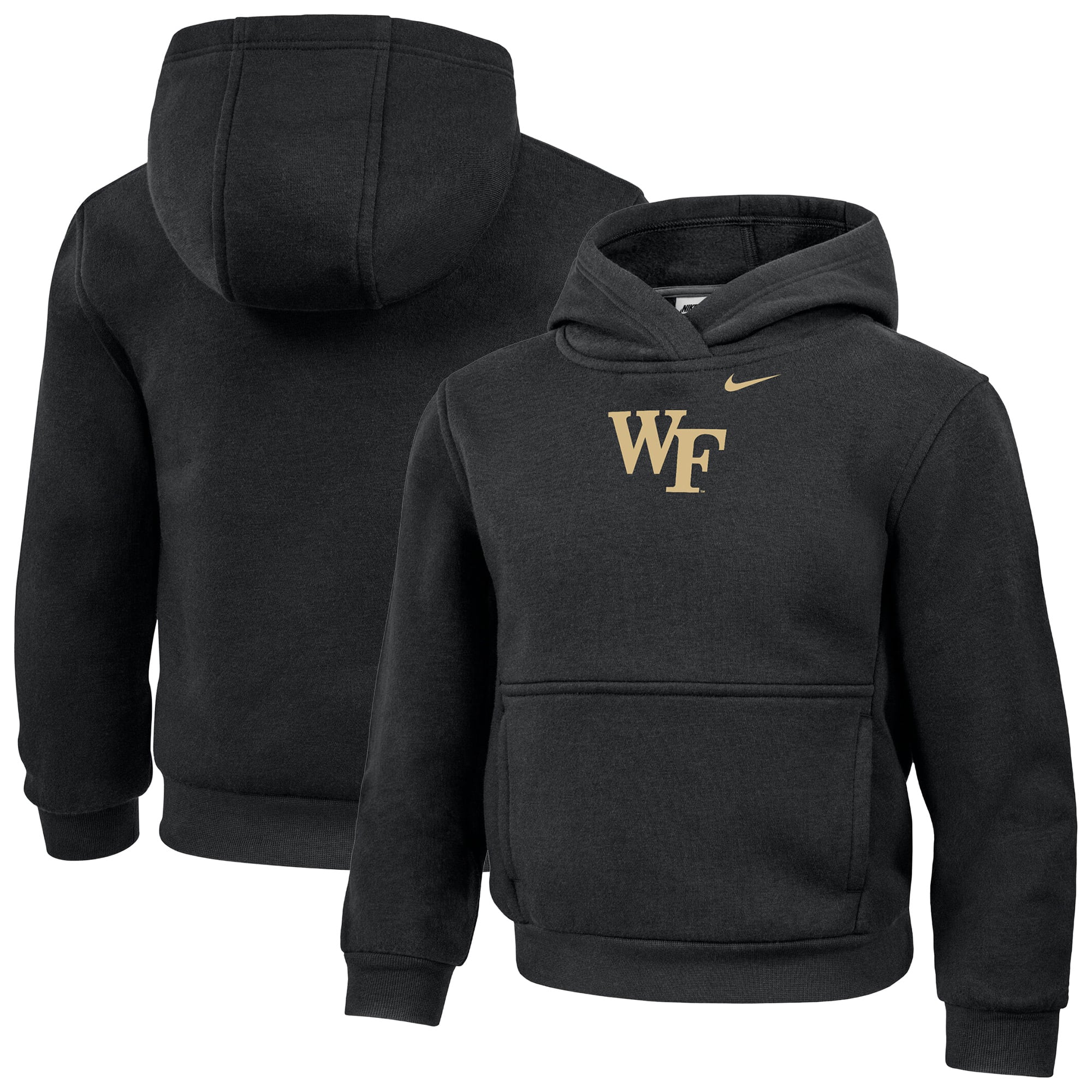 Sweat à capuche Nike Black Wake Forest Demon Deacons Core pour enfants d'âge préscolaire